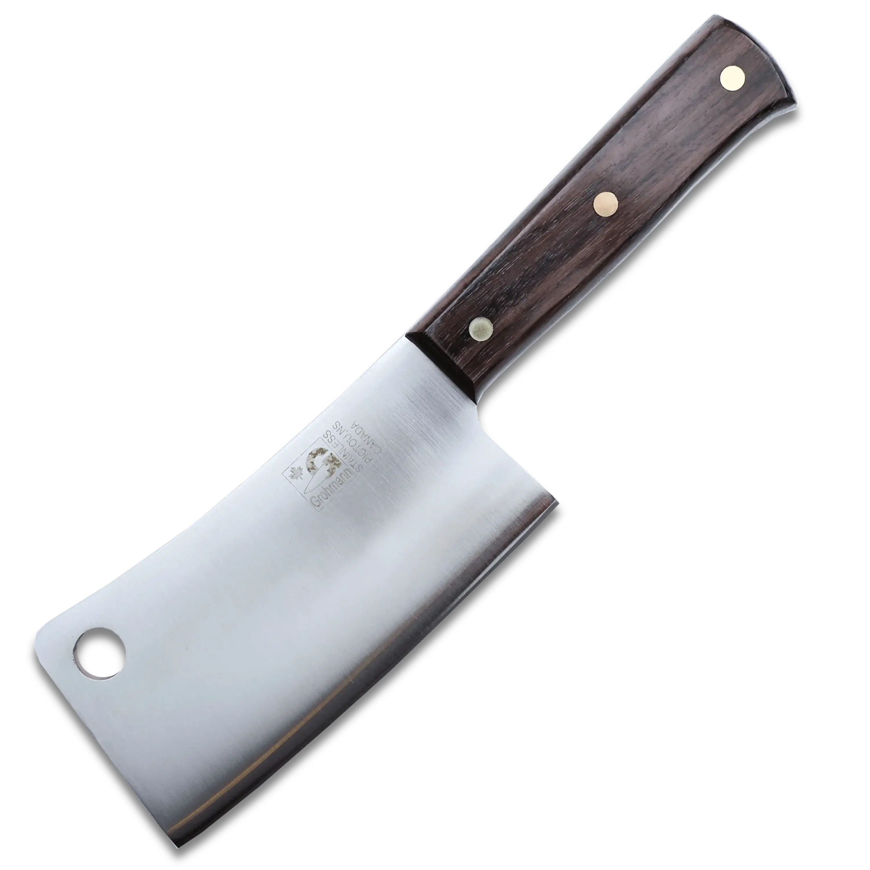 Grohmann | Chef's Cleaver 6" Blade Rosewood Handle | Full tang