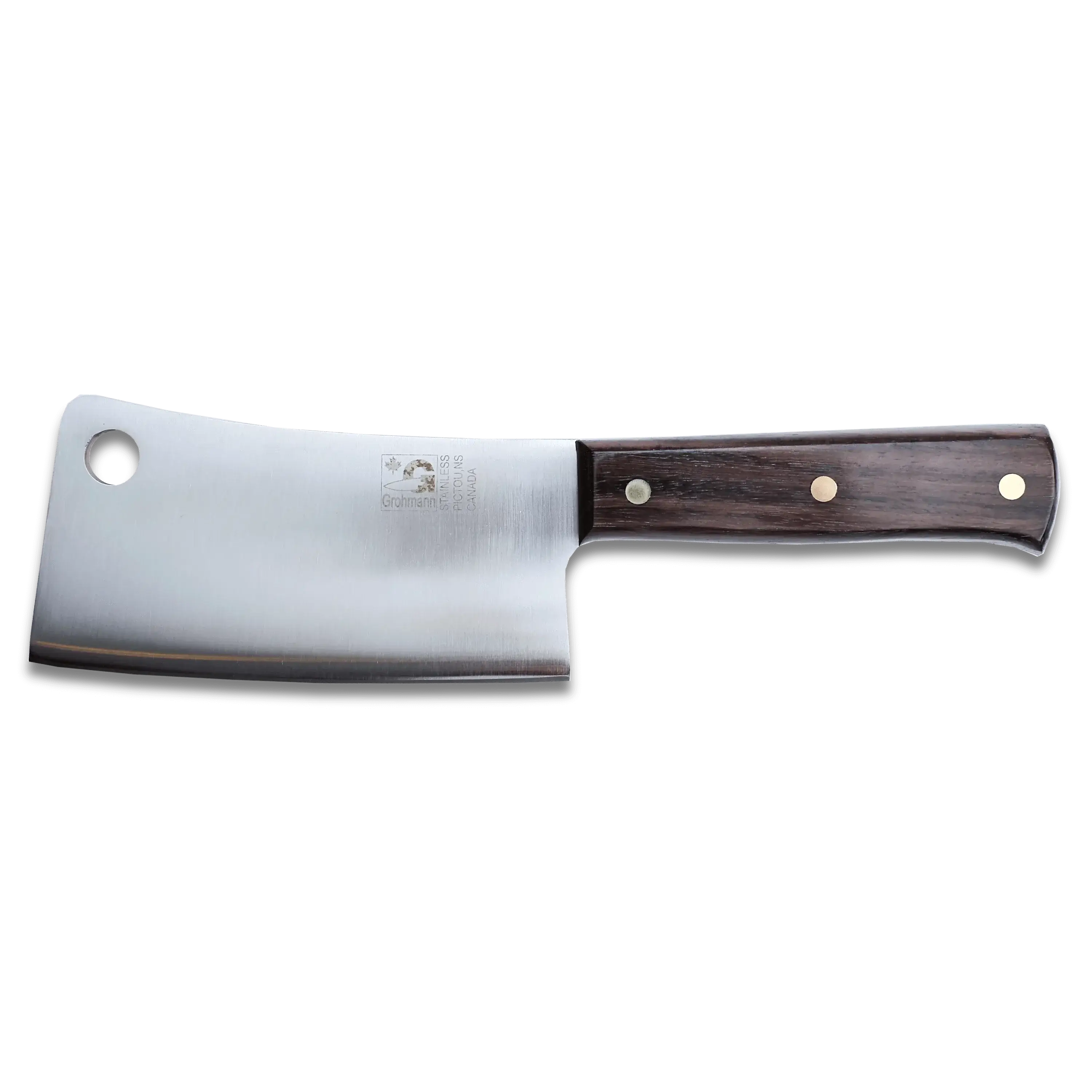 Grohmann | Chef's Cleaver 6" Blade Rosewood Handle | Full tang