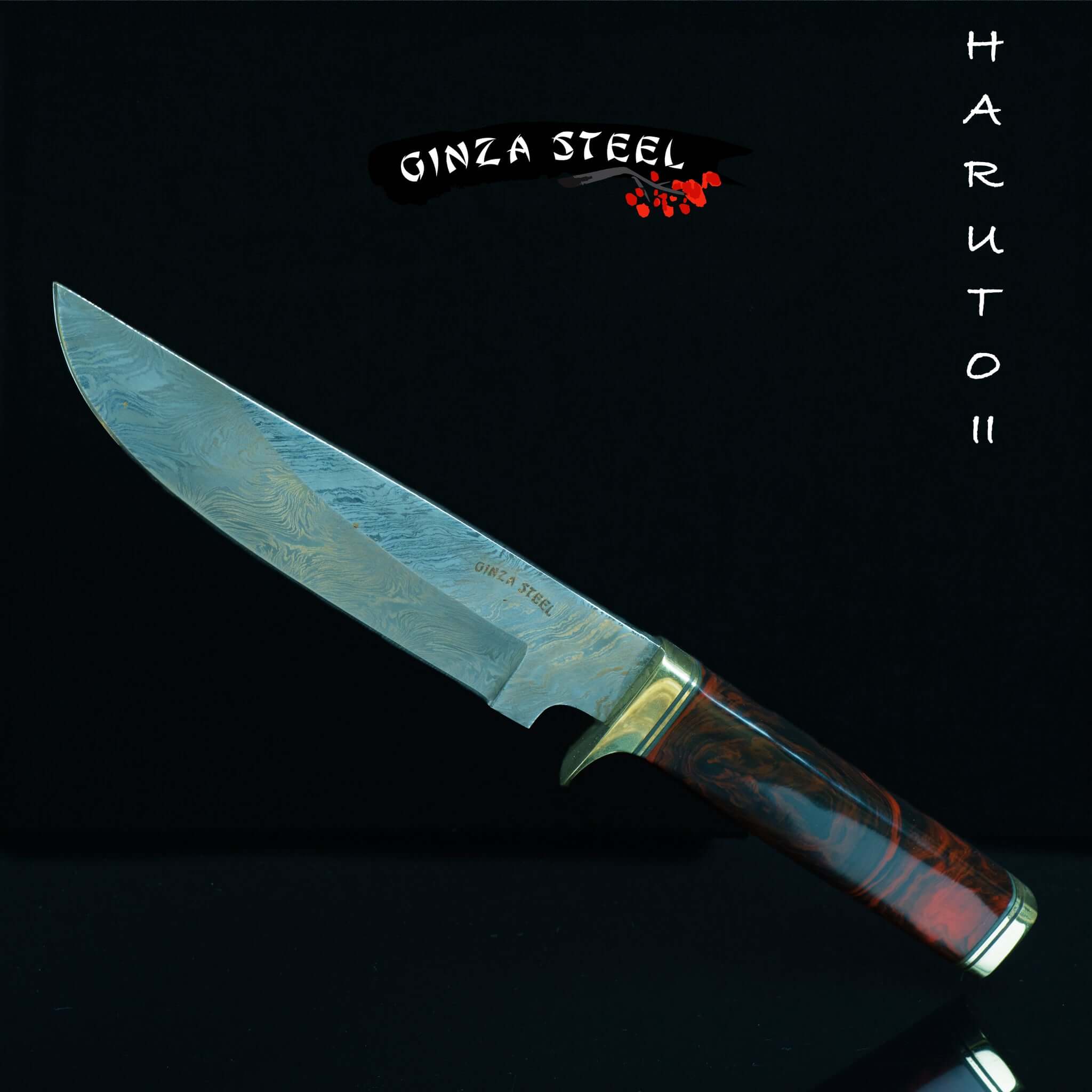 Couteau Bowie Haruto-II 13" avec étui en cuir d'origine