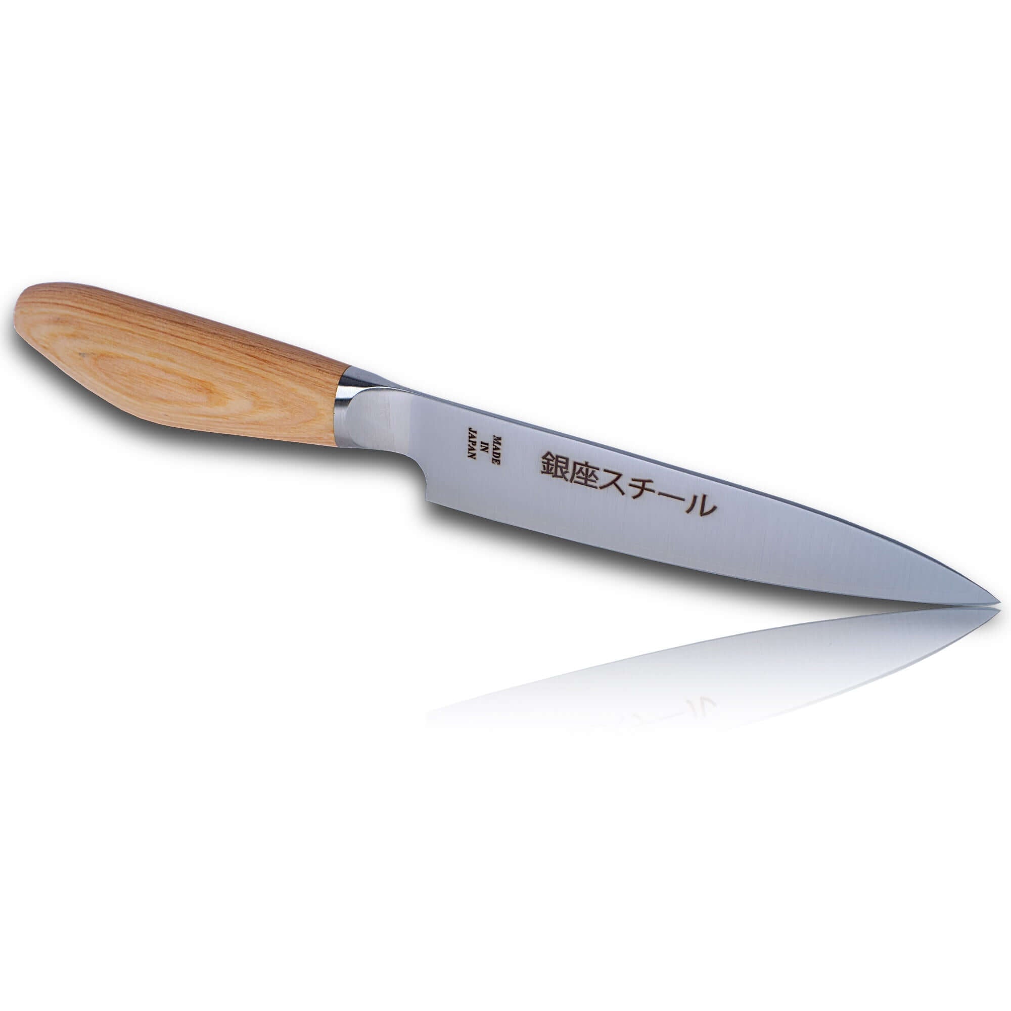 MATSU 130 | MV Petit Couteau Inox 130mm/Manche Bois Naturel