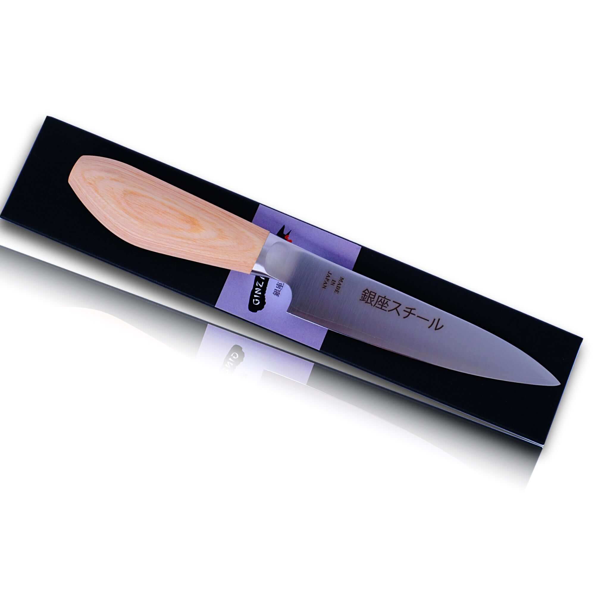 MATSU 130 | MV Petit Couteau Inox 130mm/Manche Bois Naturel