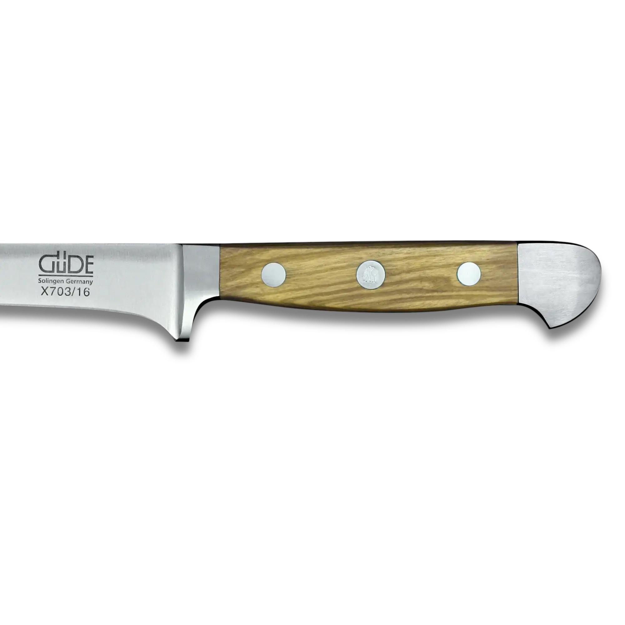 ALPHA-OLIVE | Couteau à désosser 16 cm (flexible) | Acier Forgé / Manche en Bois d'Olivier