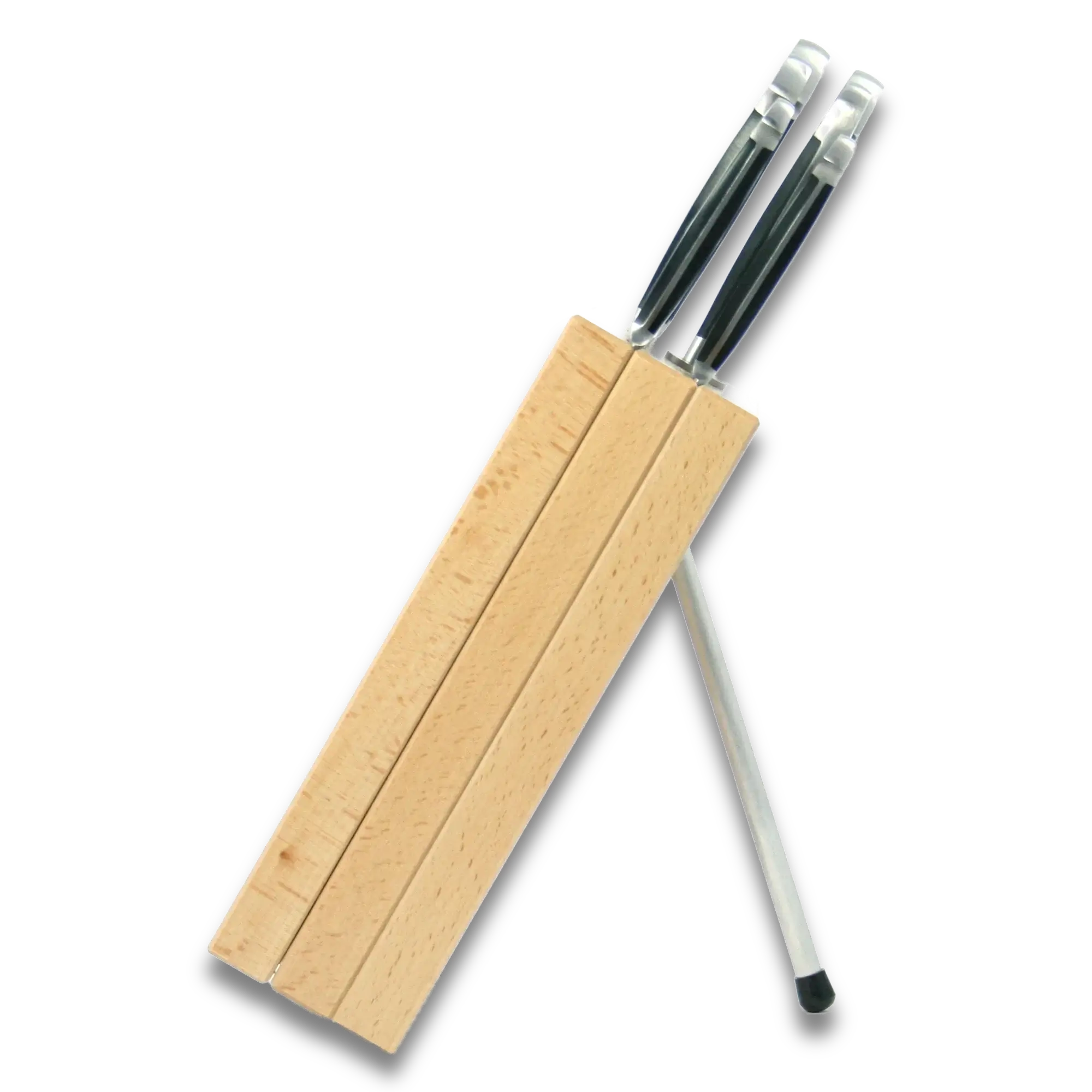 Knife Block Holder - Milly Beech Wood - (Knife not included)
