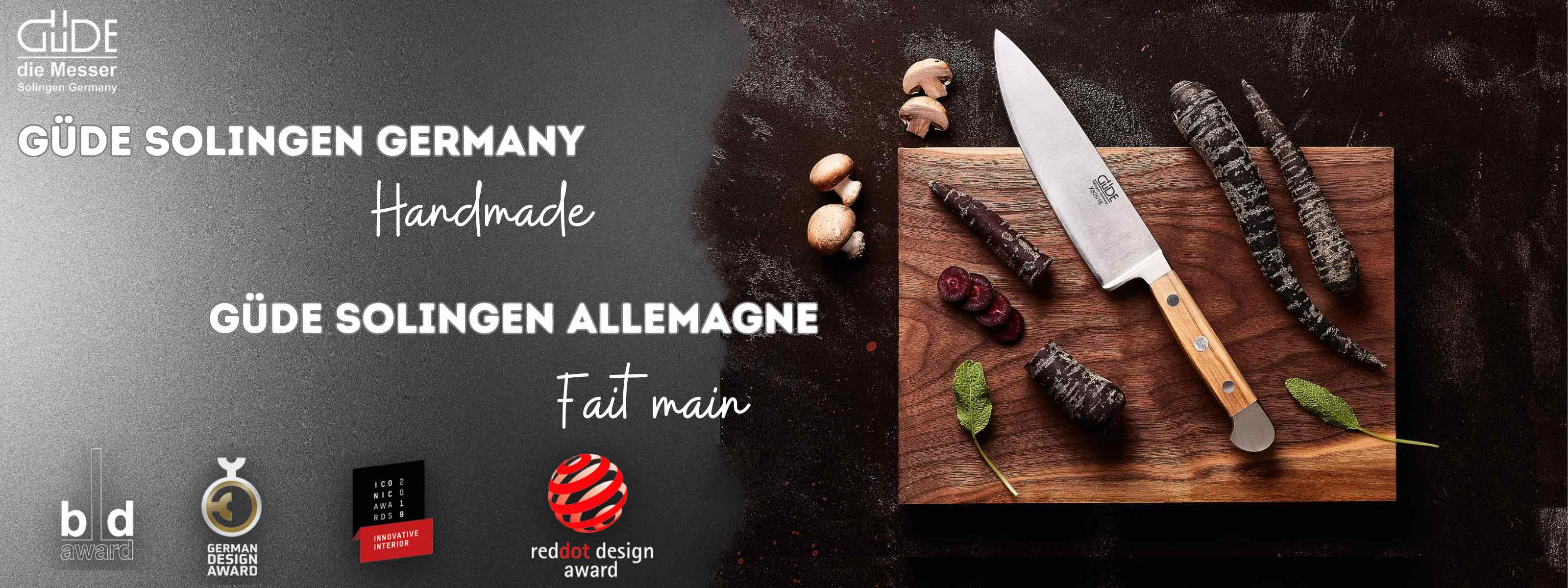 The Knife by GÜDE Solingen HAND-FORGED IN GERMANY SINCE 1910