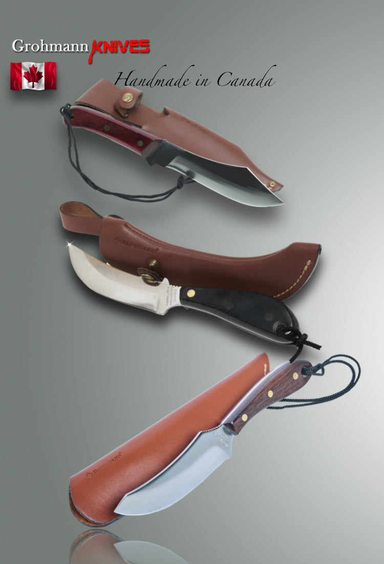 Grohmann outdoor knife, Grohmann original design, skinner knife