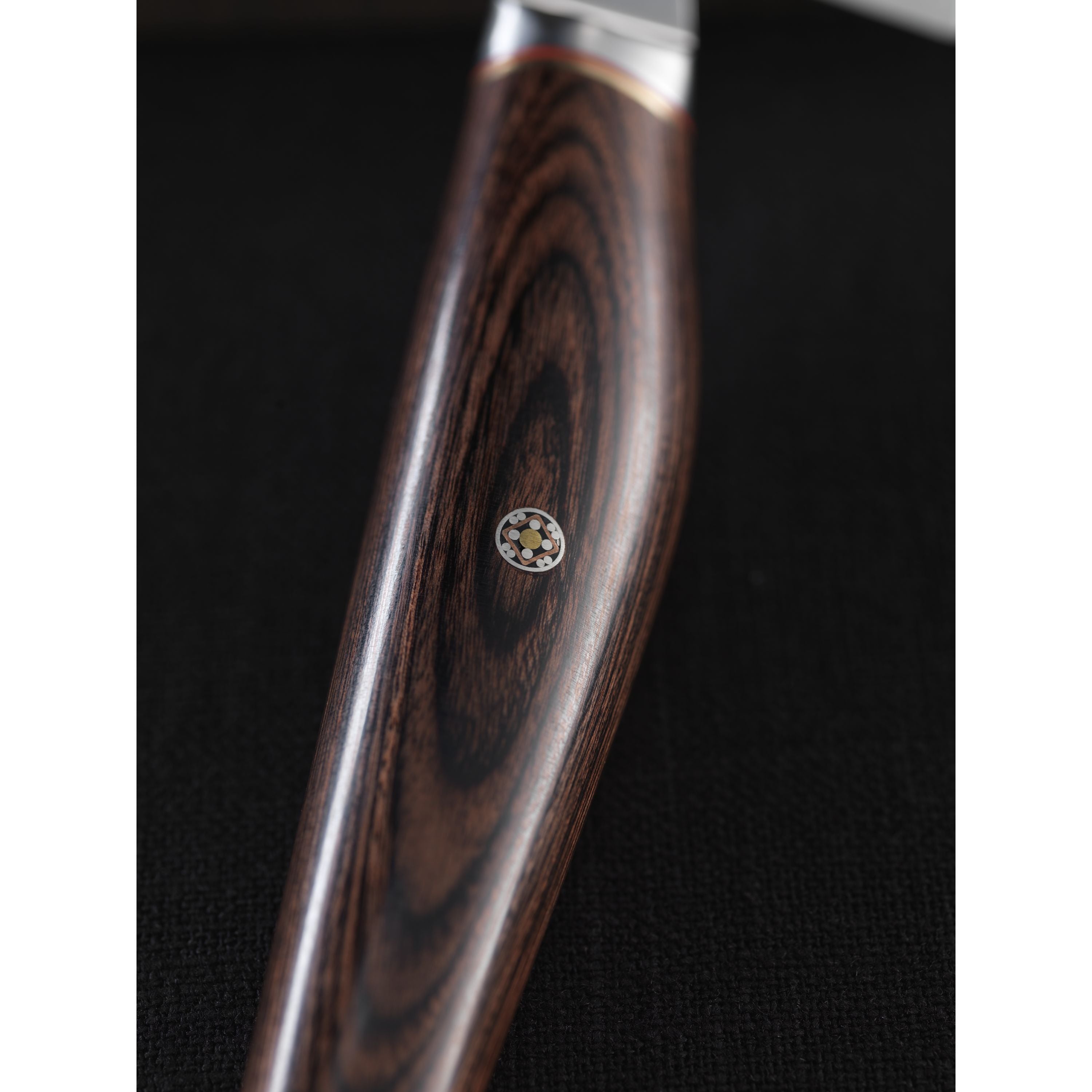 MIYABI 6000 MCT 7-Inch Rocking Santoku, Brown