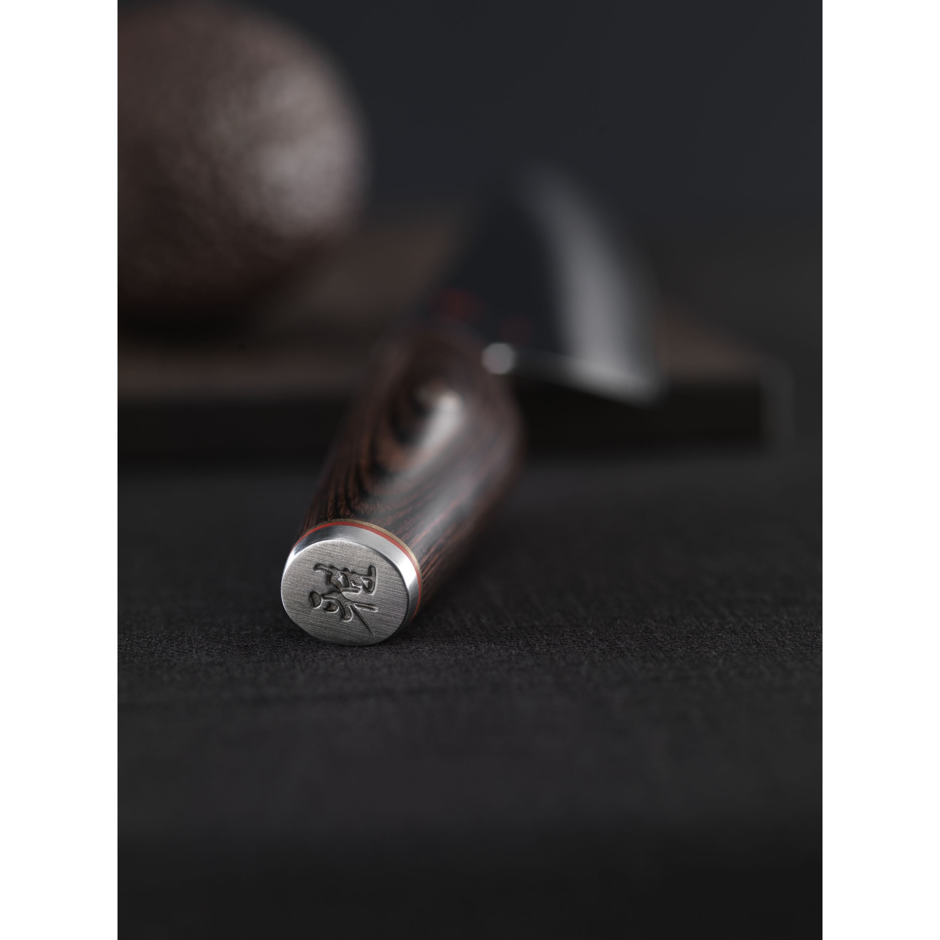 MIYABI 6000 MCT 7-Inch Rocking Santoku, Brown