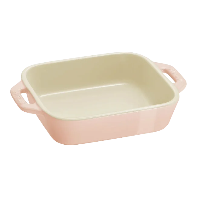 STAUB Macaron Baker Set – 3-Piece Rectangular Pastel Stoneware