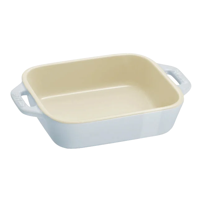 STAUB Macaron Baker Set – 3-Piece Rectangular Pastel Stoneware