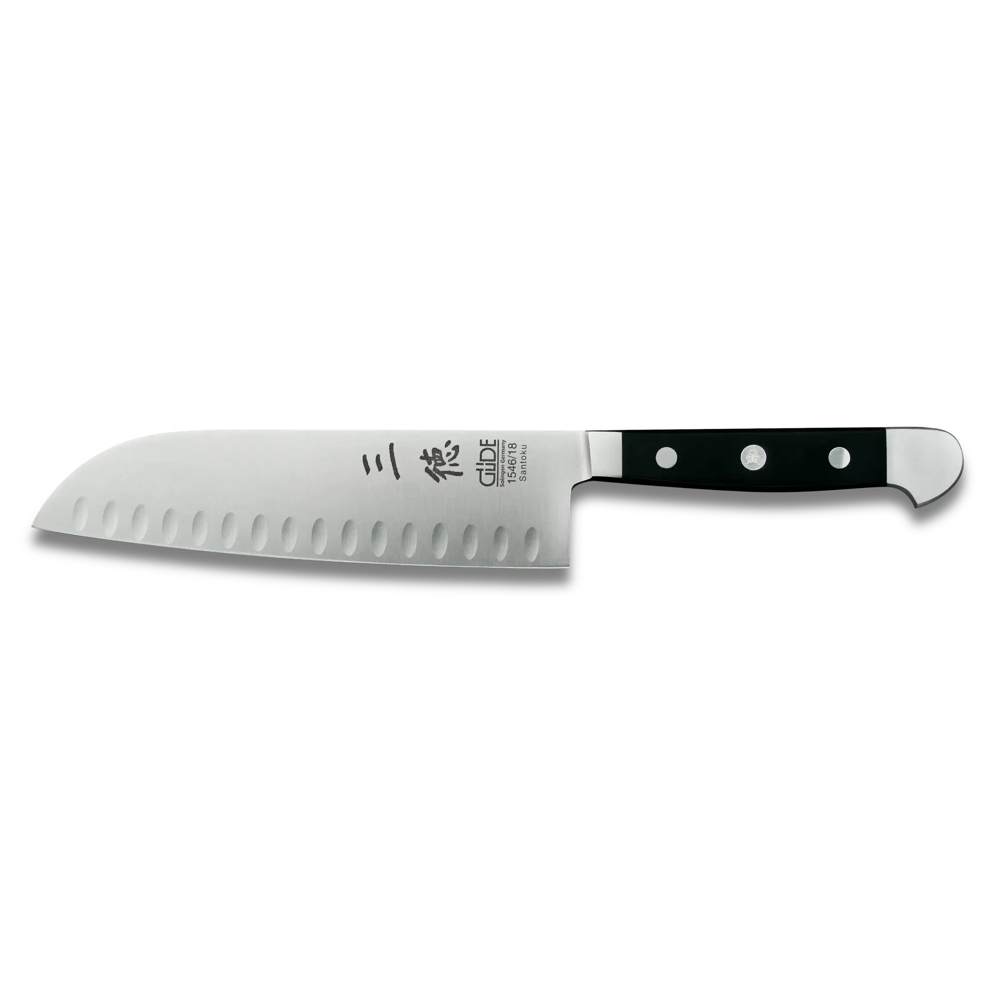 Alpha Santoku Knife With Hollow Edges - 7 inch