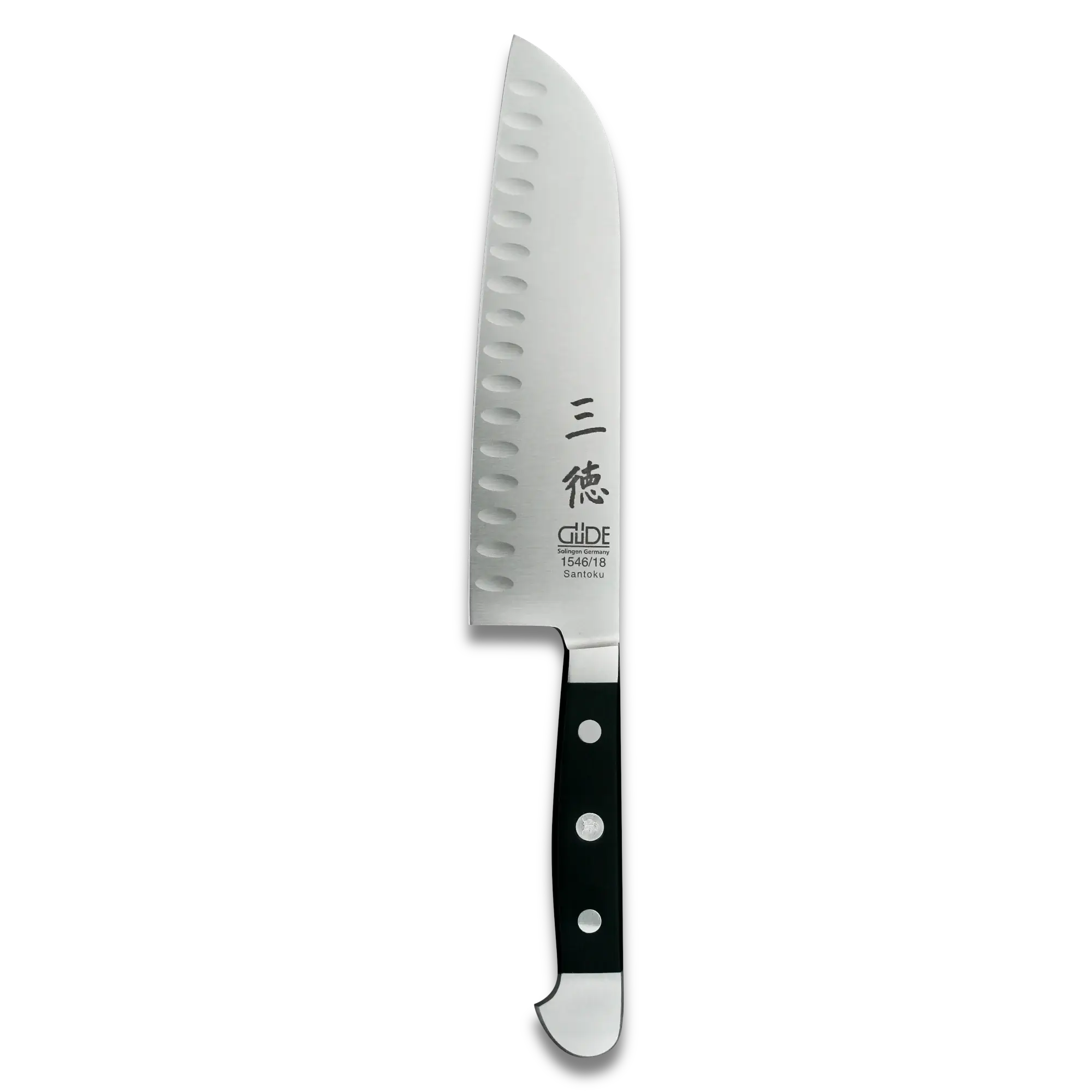 Couteau Alpha Santoku à bords creux - 7 pouces