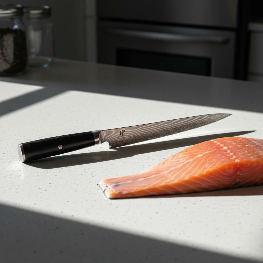 MIYABI Kaizen 5000 FC-D Sujihiki 24cm Slicing Knife | FC61 Steel