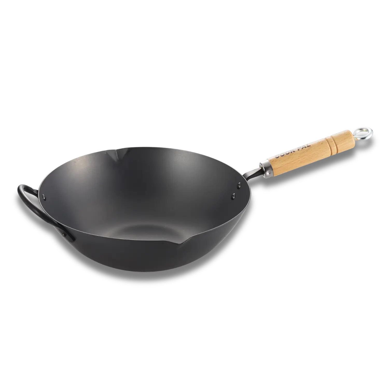 Yoshikawa Cook-Pal Ren 33cm Nitride Carbon Steel Wok – Made in Japan