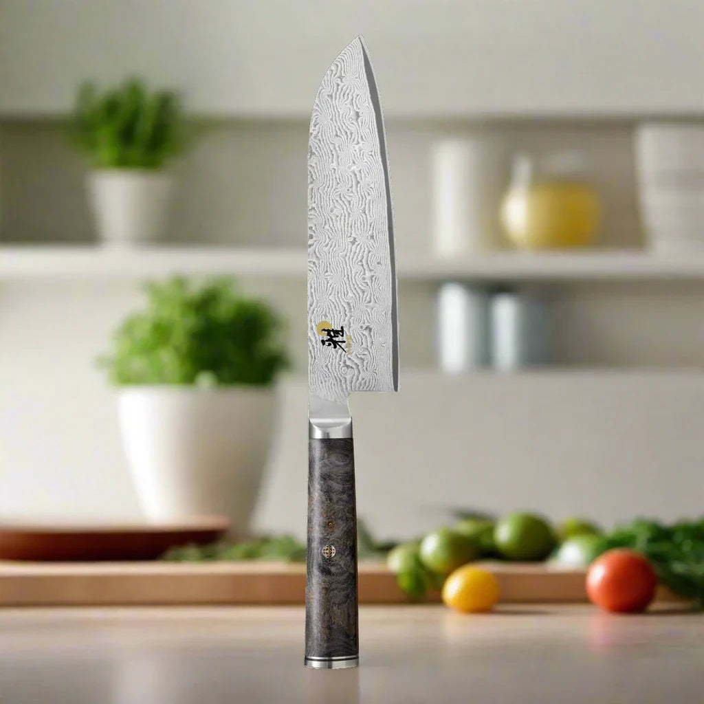 MIYABI 5000 MCD 67 7-Inch Santoku Knife – 132 Layers of Steel, HRC 66