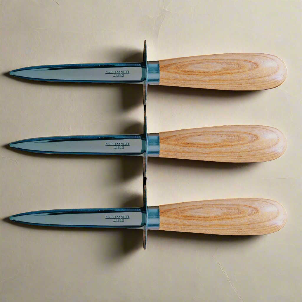 Ginza Steel Premium Oyster Knife Set - Made in Japan