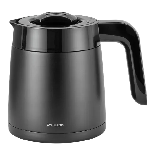 ZWILLING ENFINIGY Thermal Carafe Coffee Maker in black, featuring sleek design and SCA certification for barista-quality brewing at home.