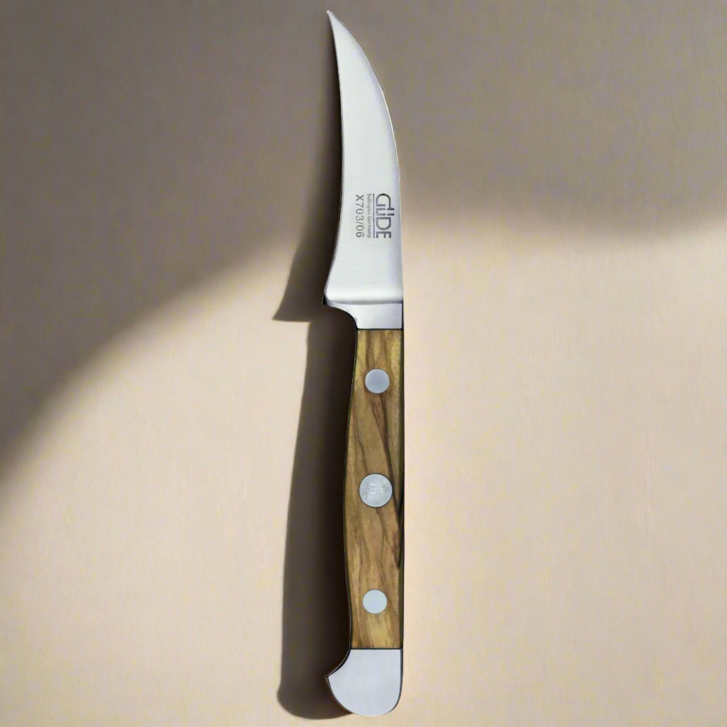 ALPHA OLIVE | Pairing Knife 2.36" | Forged Steel / Olive wood handle