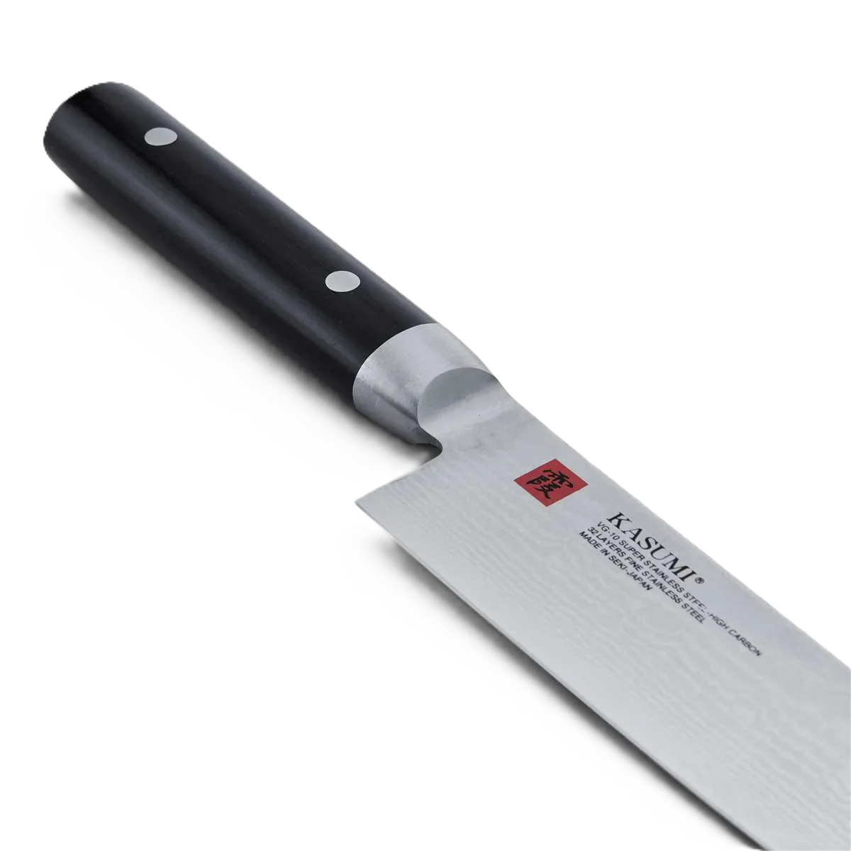 Kasumi Damascus Santoku 13cm – VG-10 Compact Chef Knife, Japan