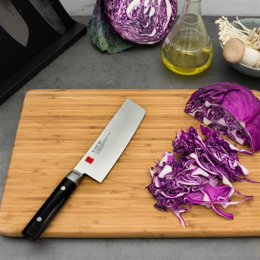 Kasumi Damascus Nakiri 17cm | VG-10 Japanese Vegetable Knife