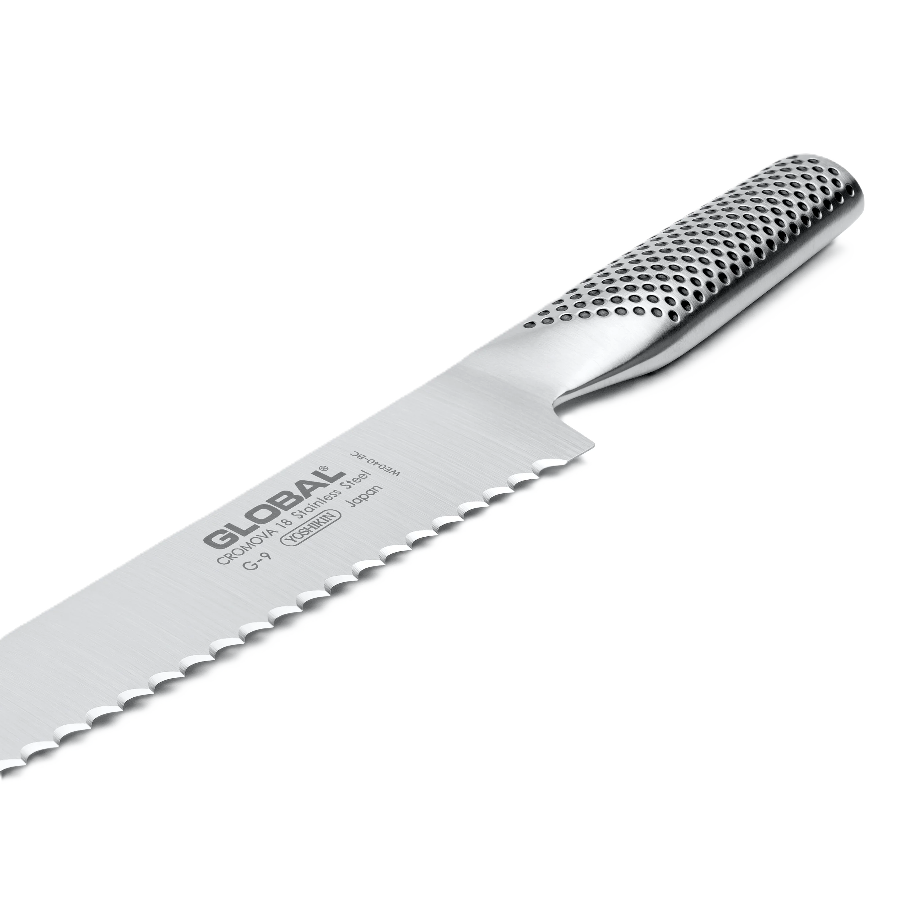 GLOBAL Bread Knife 22cm (8.5") – CROMOVA 18 Stainless Steel Serrated Blade
