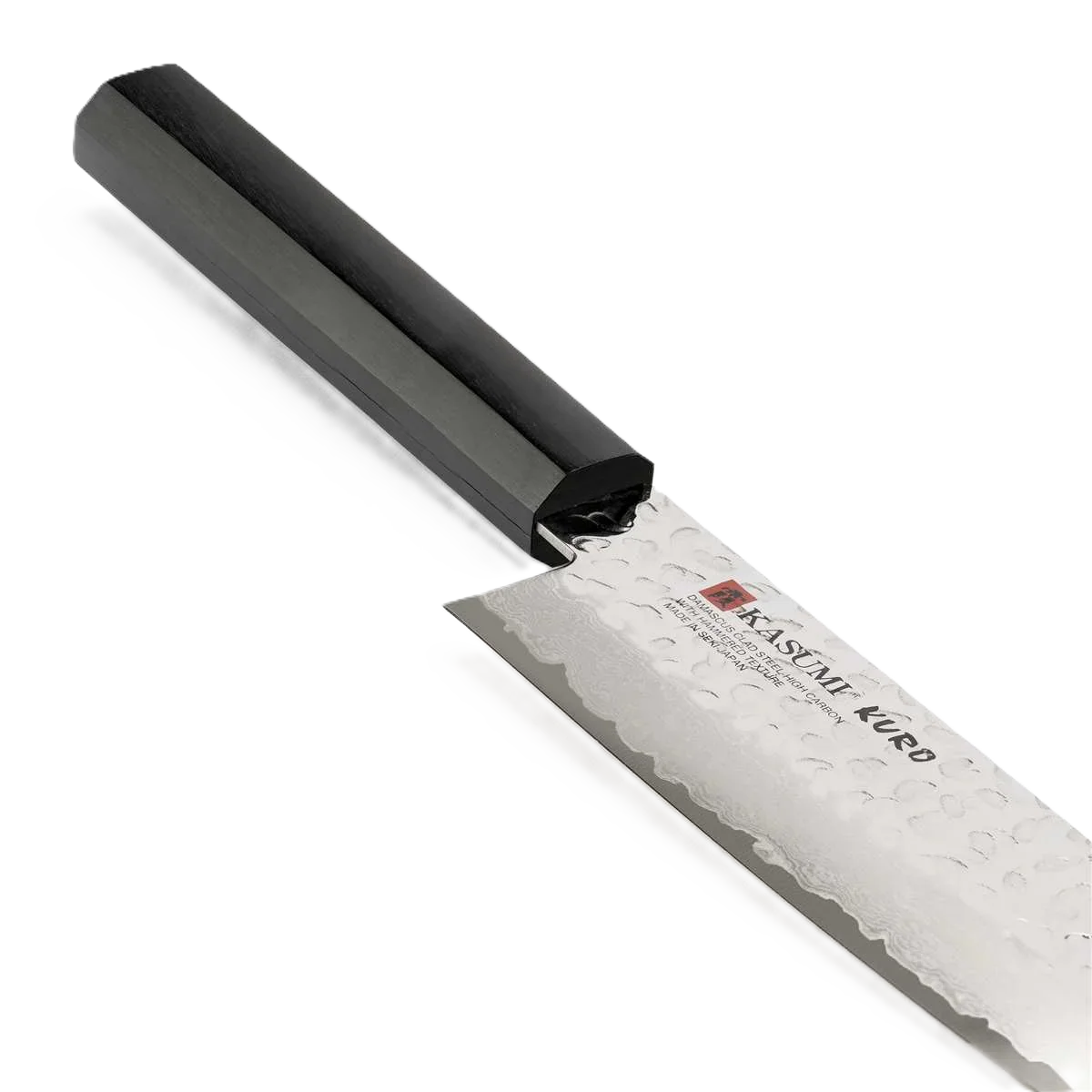 Kasumi Kuro Santoku 16.5cm – Hammered Damascus, Made in Japan