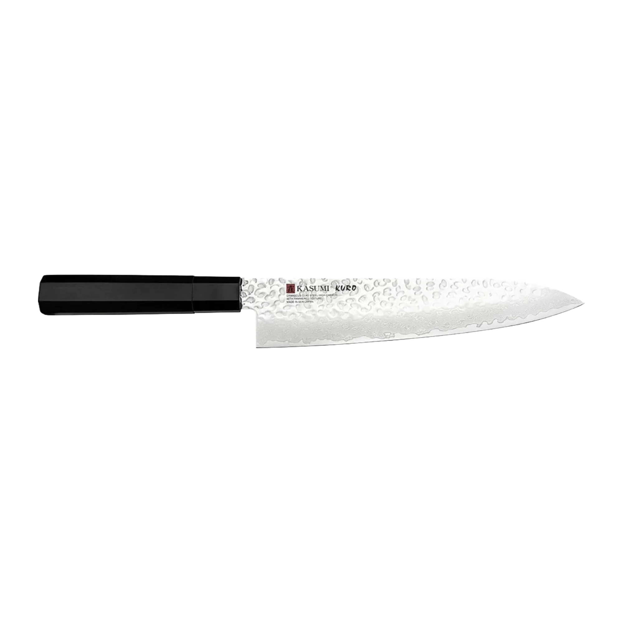 Kasumi Kuro Chef Blade 21cm / 8.27" - Hammered Damascus Gyuto, Japan-Made