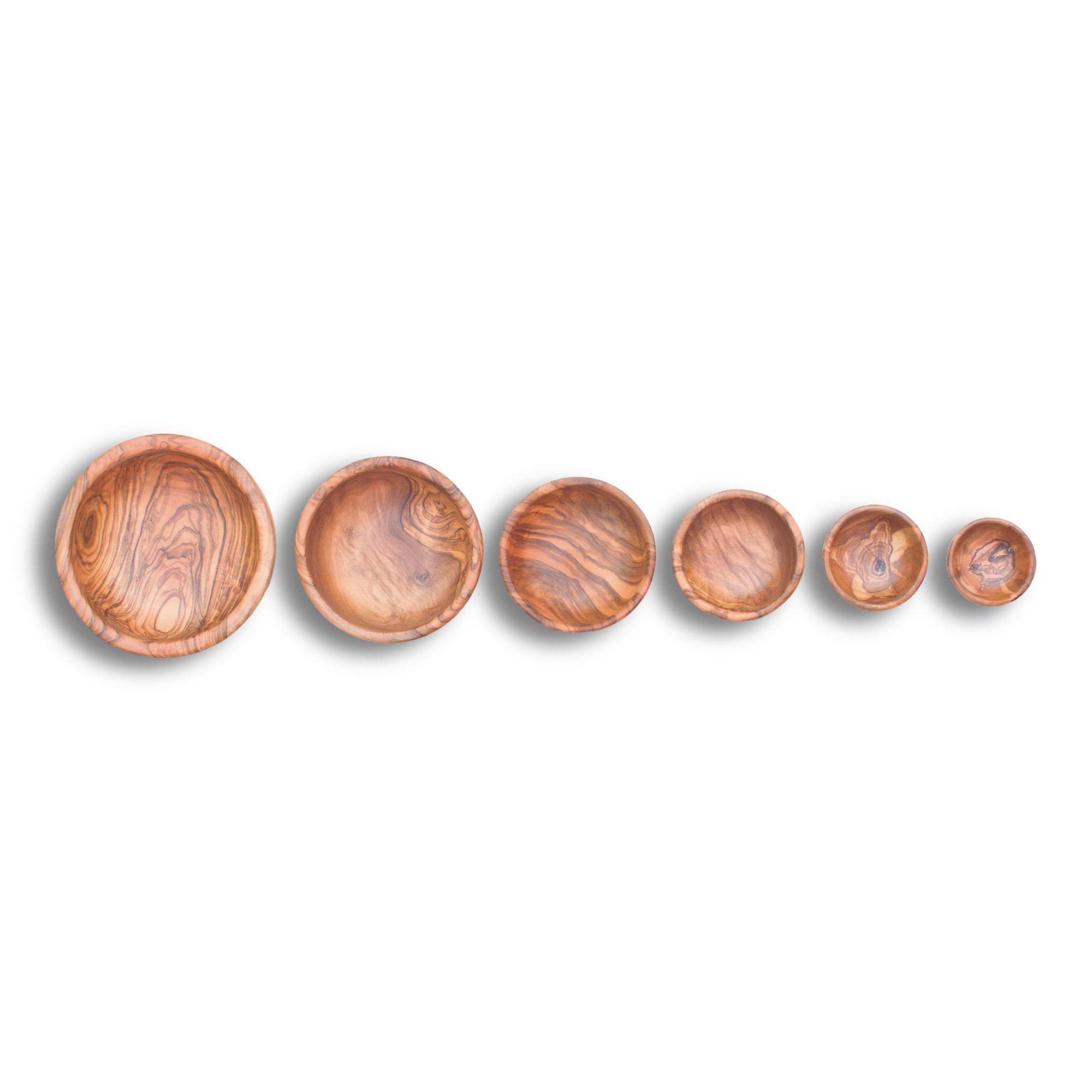 Berard Olivewood Nesting Bowls Set of 6 – Handcrafted French Serving Bowls