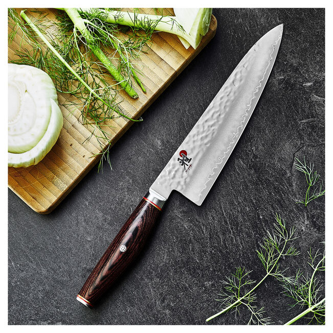 Miyabi 6000MCT 8-Inch Gyutoh Knife – SG2 Japanese Chef Knife with Tsuchime Finish