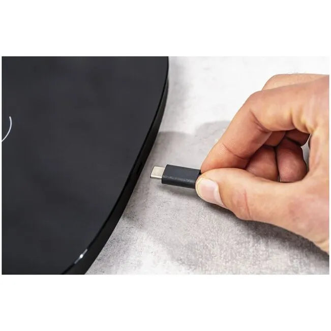 ZWILLING Enfinigy Digital Kitchen Scale being charged with a USB-C connector.
