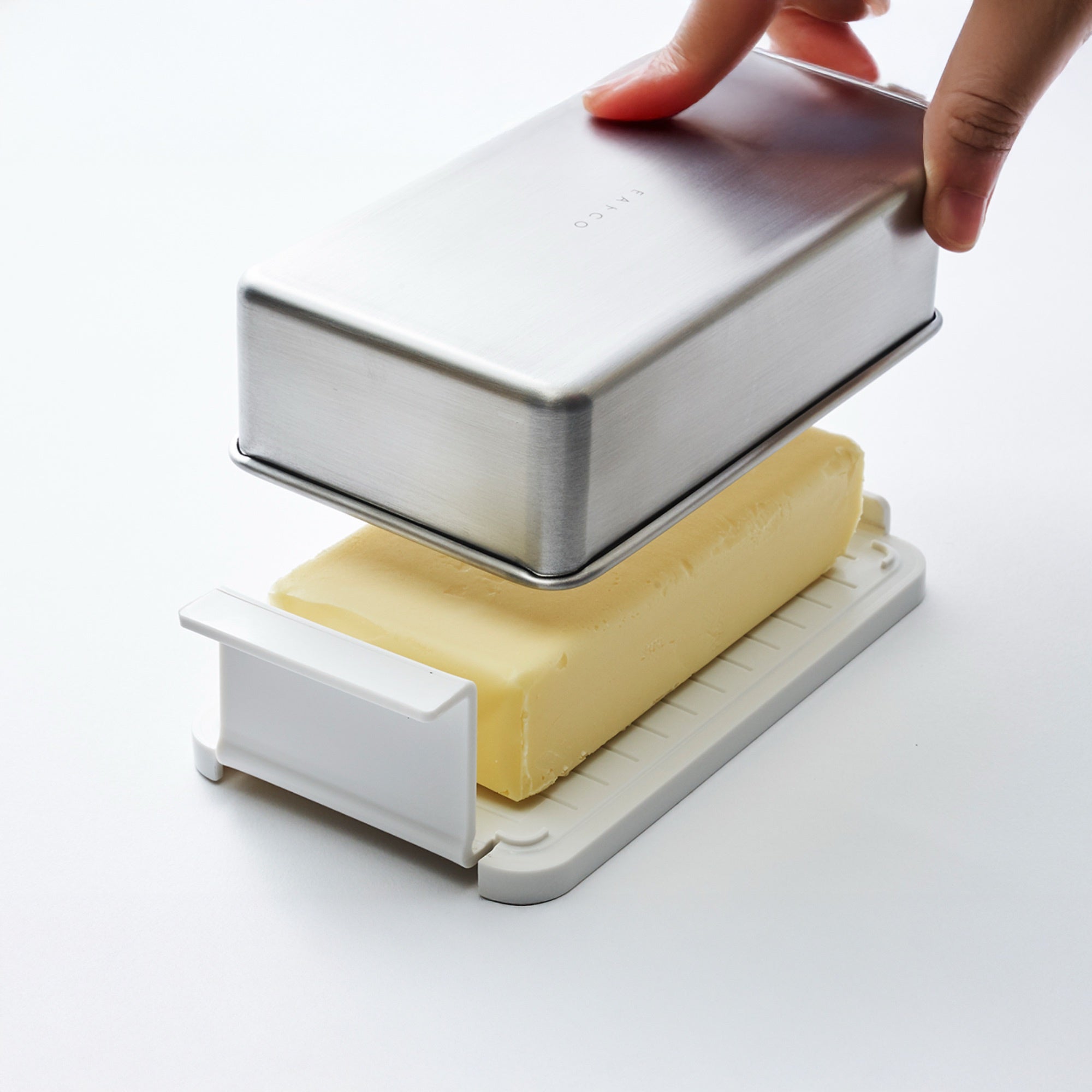 Eatoco Japan Stainless Steel Butter Case Lid – With Portioning Tray