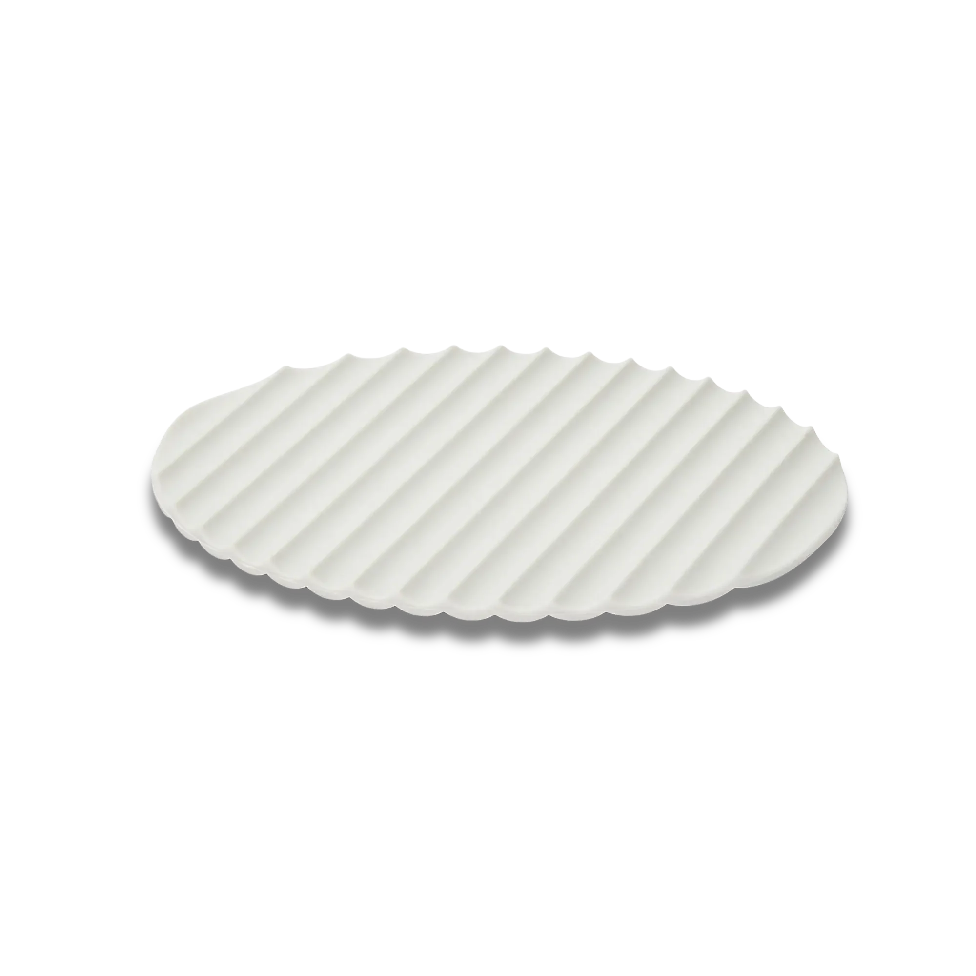 Eatoco Nami Silicone Pot Holder Mat – Heat-Resistant & Non-Slip - Light Grey