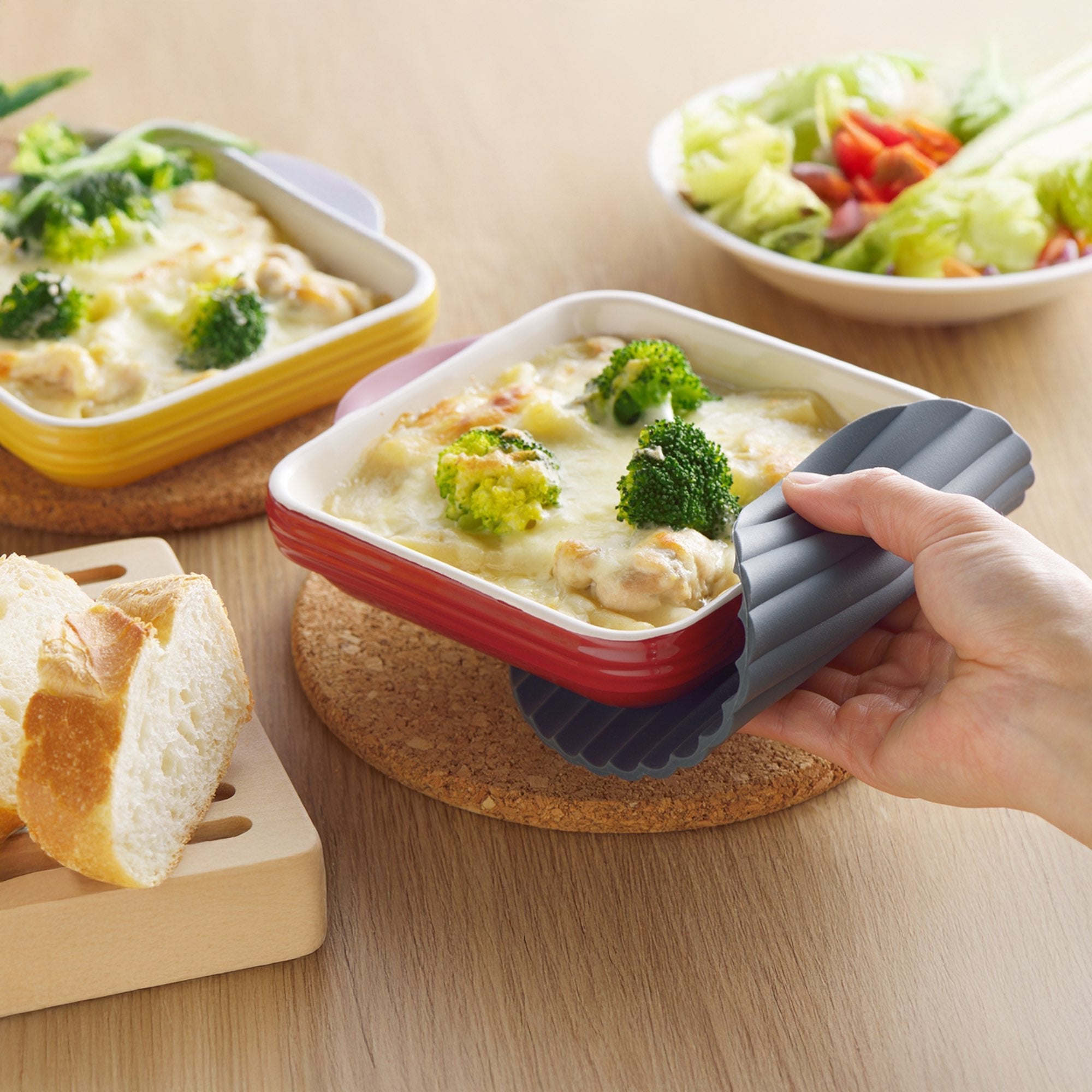 Eatoco Nami Silicone Slip Pot Holder Mat - Heat-Resistant & Non-Slip - Dark Grey