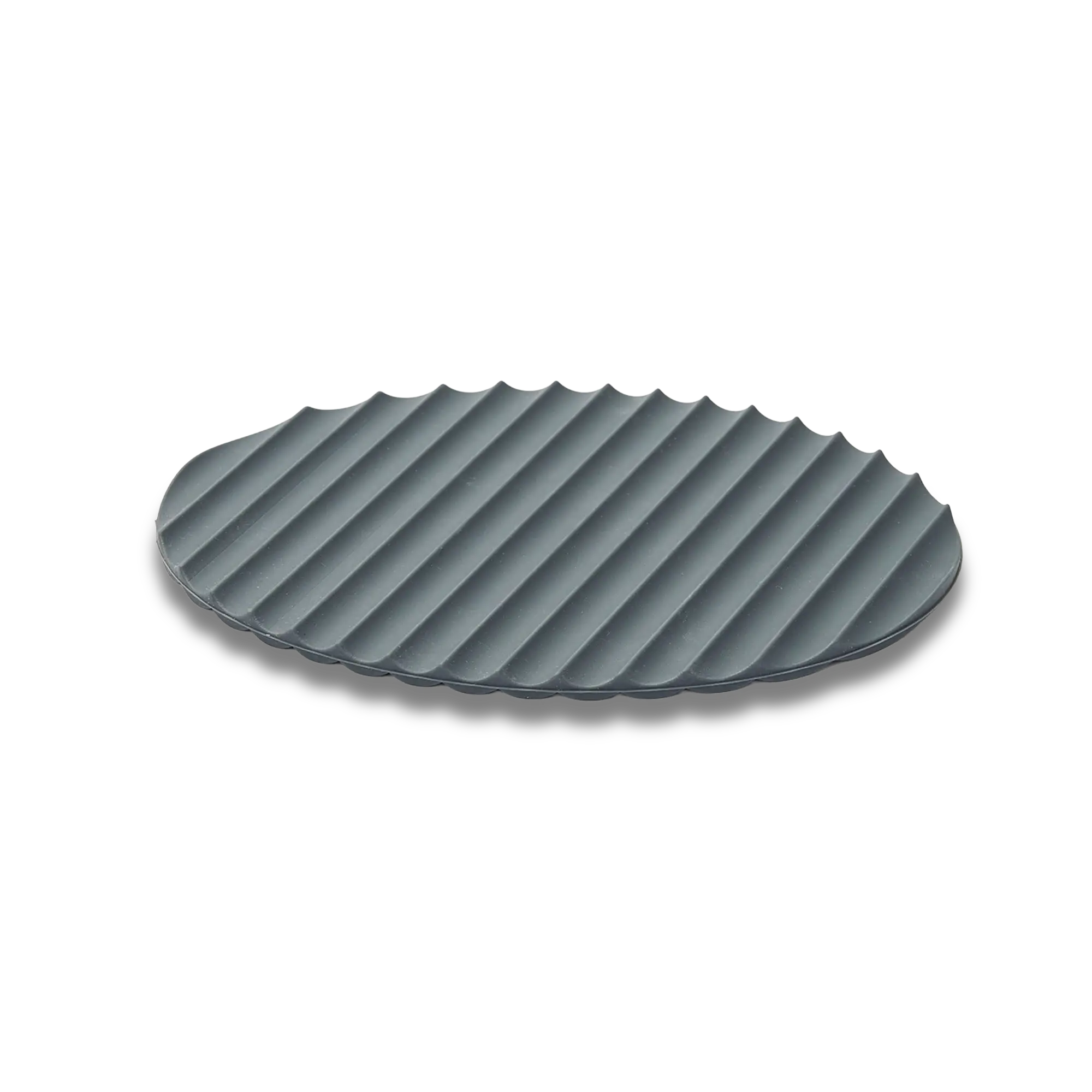 Eatoco Nami Silicone Slip Pot Holder Mat - Heat-Resistant & Non-Slip - Dark Grey