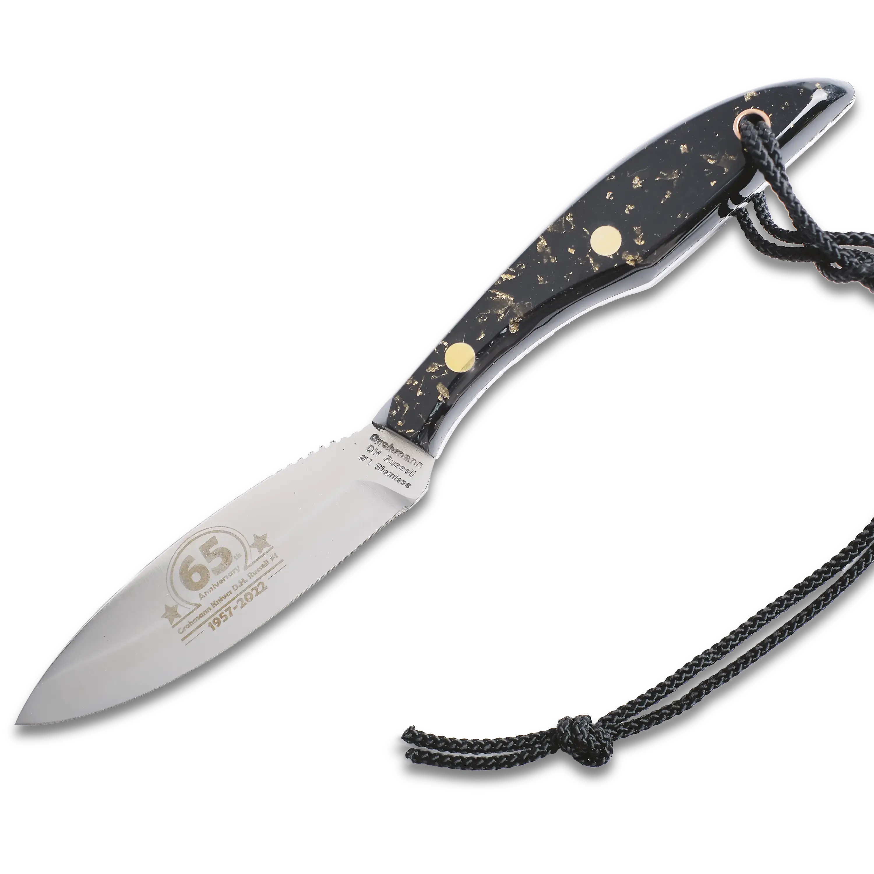65 Anniversary Edition | D.H Russel Canadian Belt 65 Anniversary Knife, Black/Gold