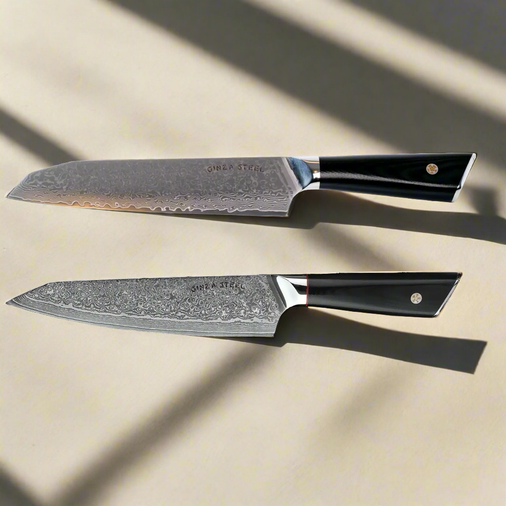 Hagakure Two - Santoku and Chef Knife Bundle | VG10 Damascus Steel