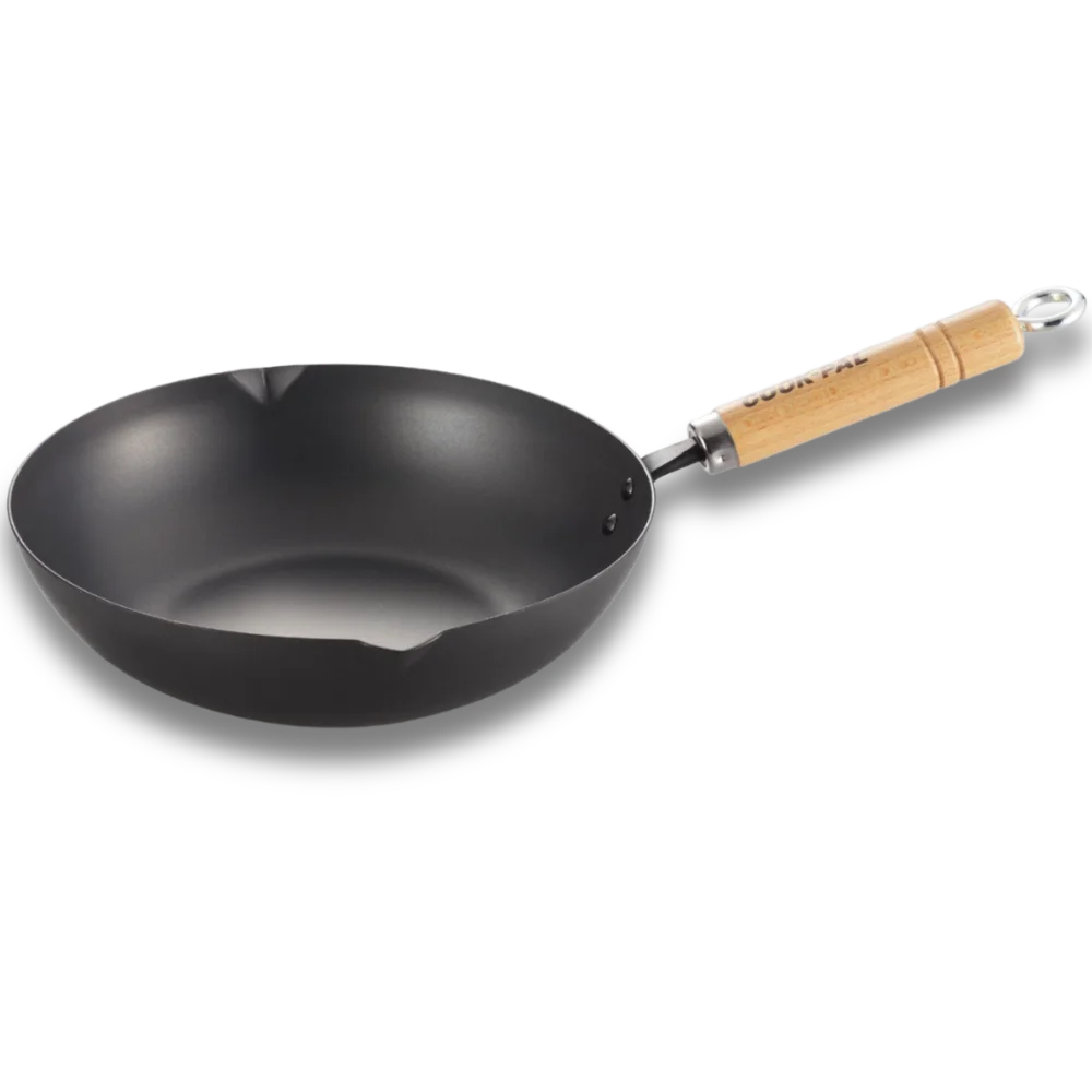 Yoshikawa Cook-Pal Ren Japanese Deep Fry Pan 28cm Carbon Steel | Made in Japan