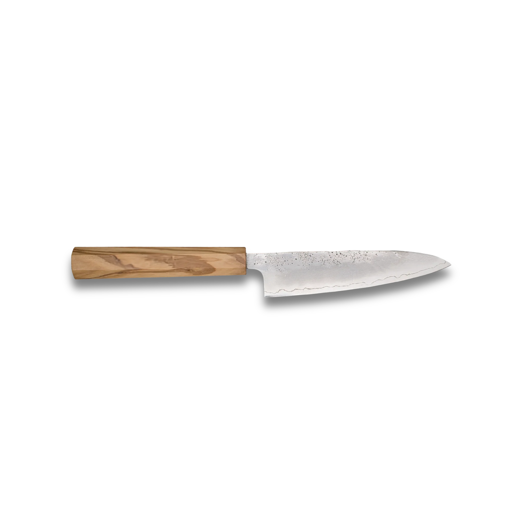 Ginrie Silver 3 Nashiji Petty Knife - 130mm blade with olive wood handle