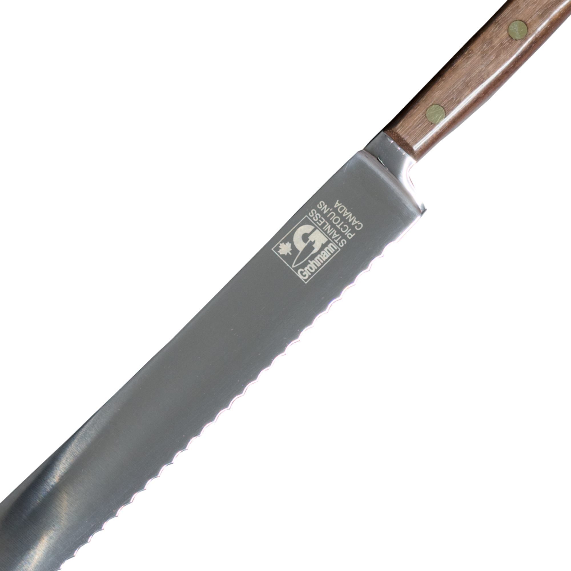 Grohmann Forged 8-Inch Bread Knife with Rosewood Handle