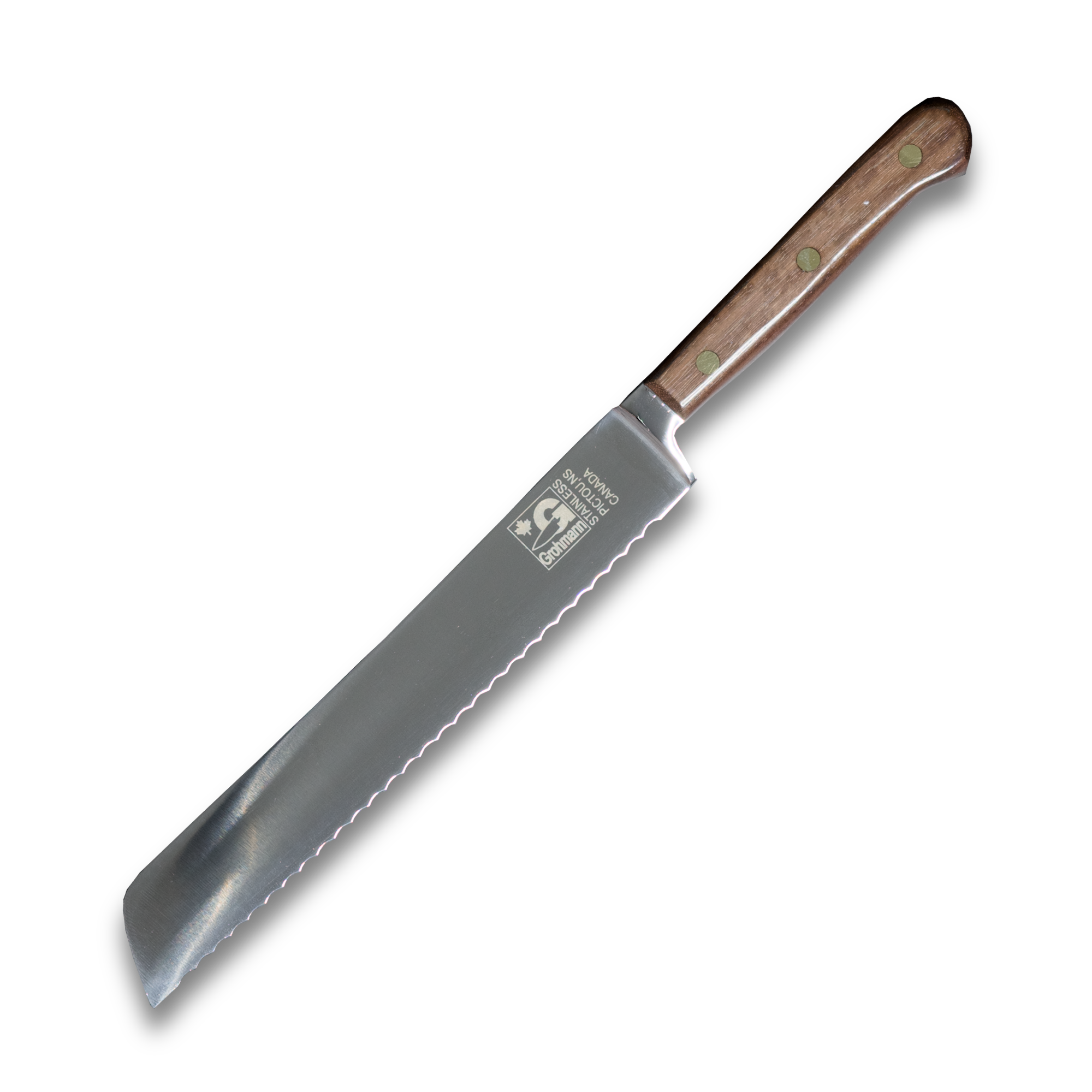 Grohmann Forged 8-Inch Bread Knife with Rosewood Handle