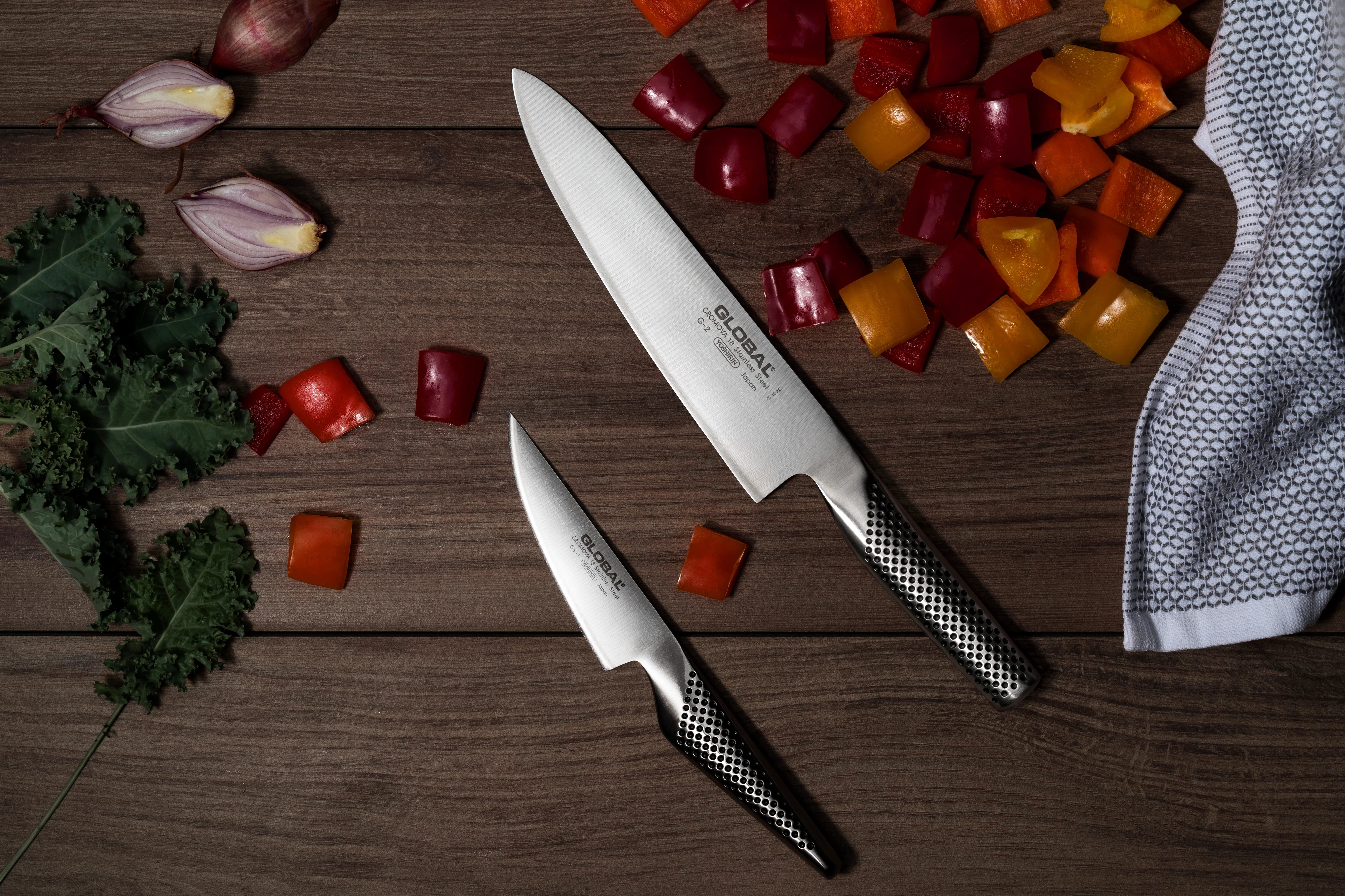 GLOBAL Cook’s Knife 20cm (8") – CROMOVA 18 Stainless Steel Chef Knife (Made in Japan)