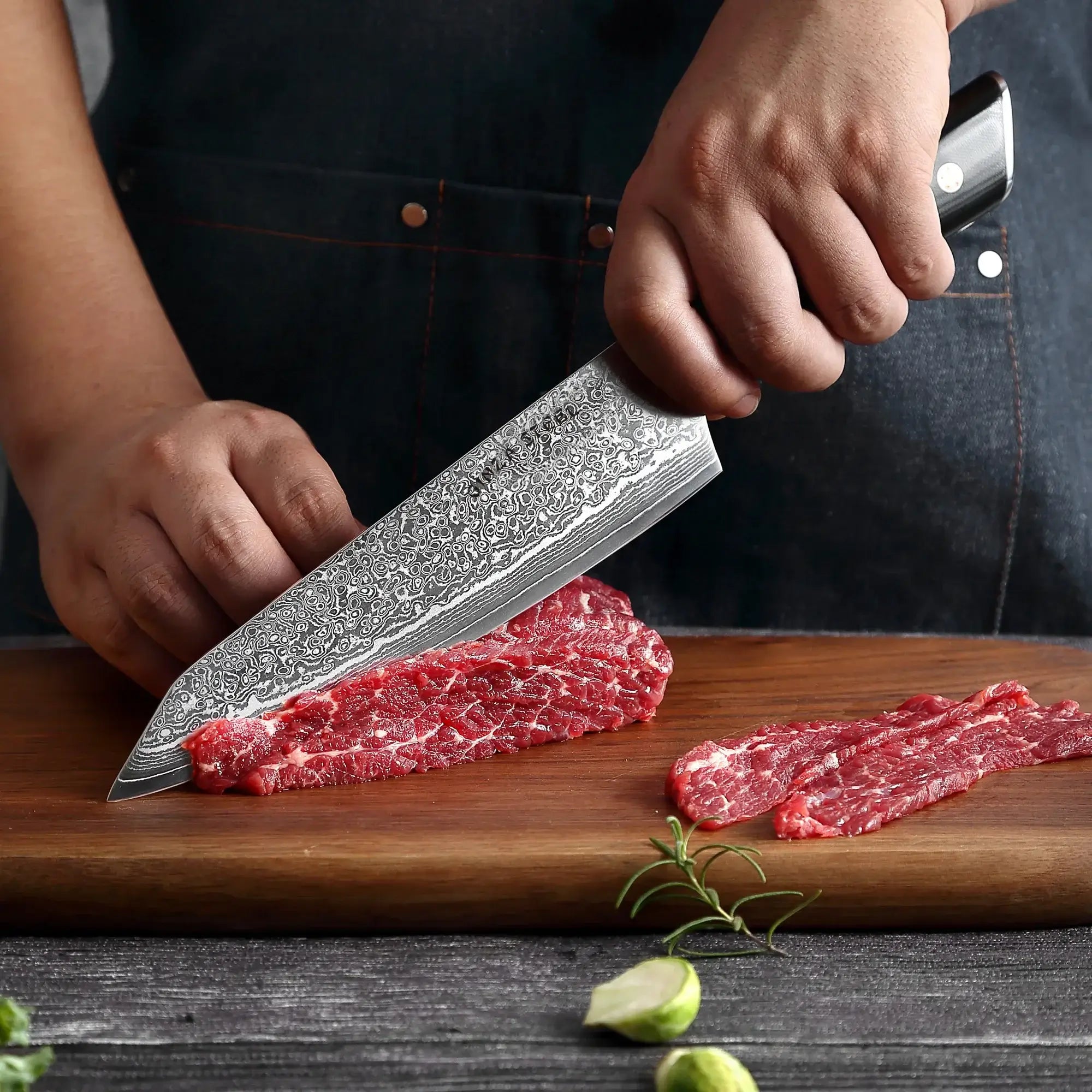 Hagakure Two - Santoku and Chef Knife Bundle | VG10 Damascus Steel