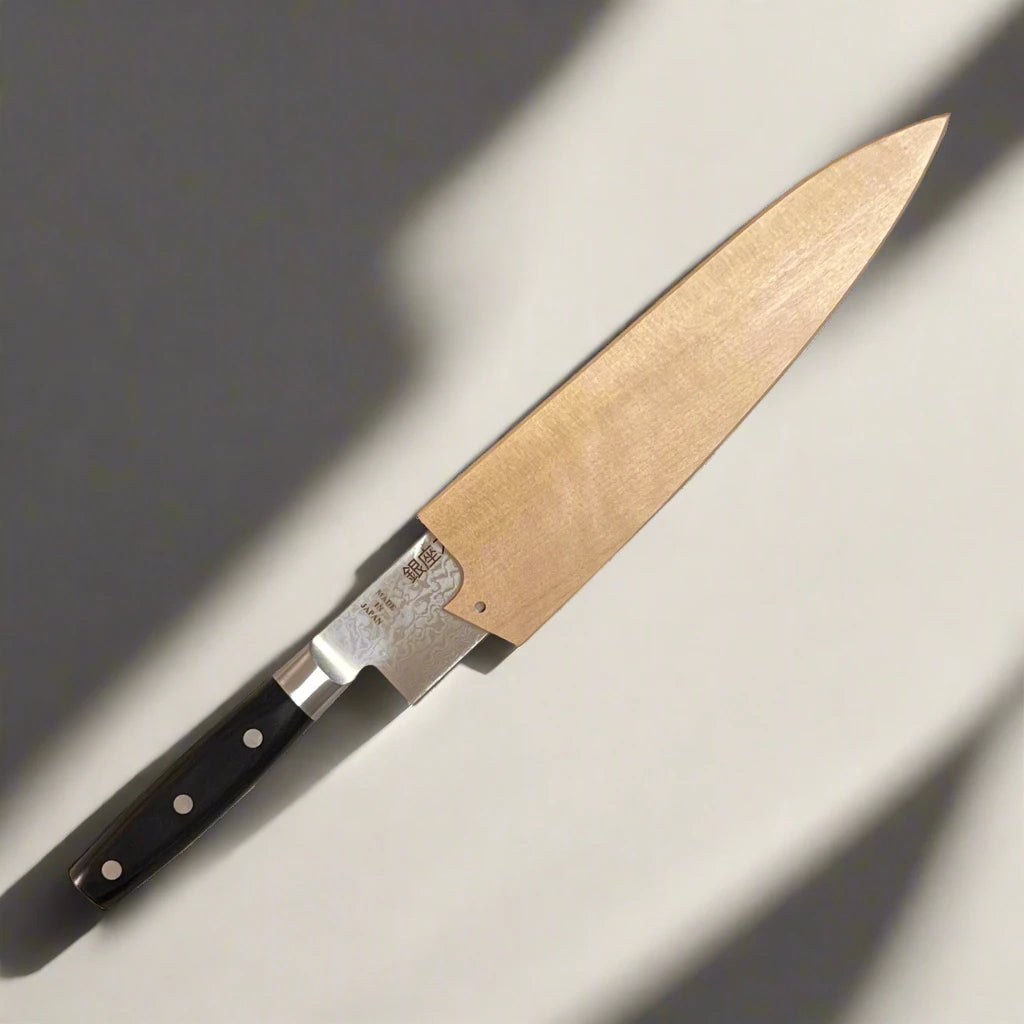 Ginza Steel Magnolia Wood Saya for 200mm Gyuto/Santoku Knives