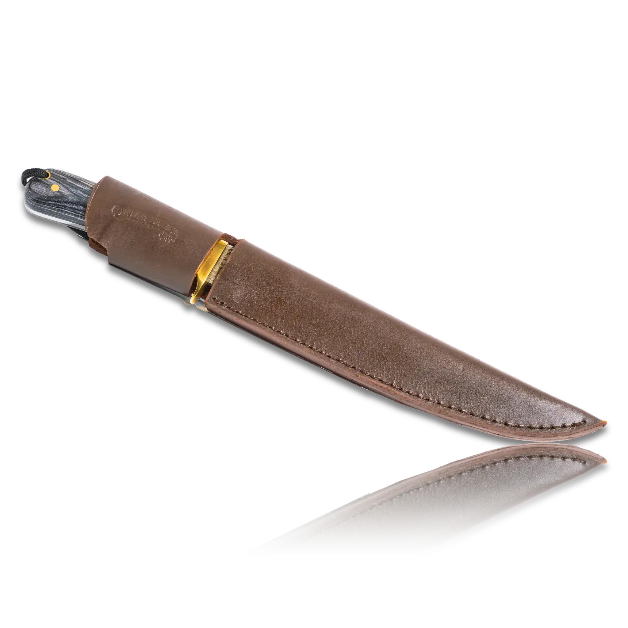Couteau Bowie HATIF 14" avec étui en cuir d'origine