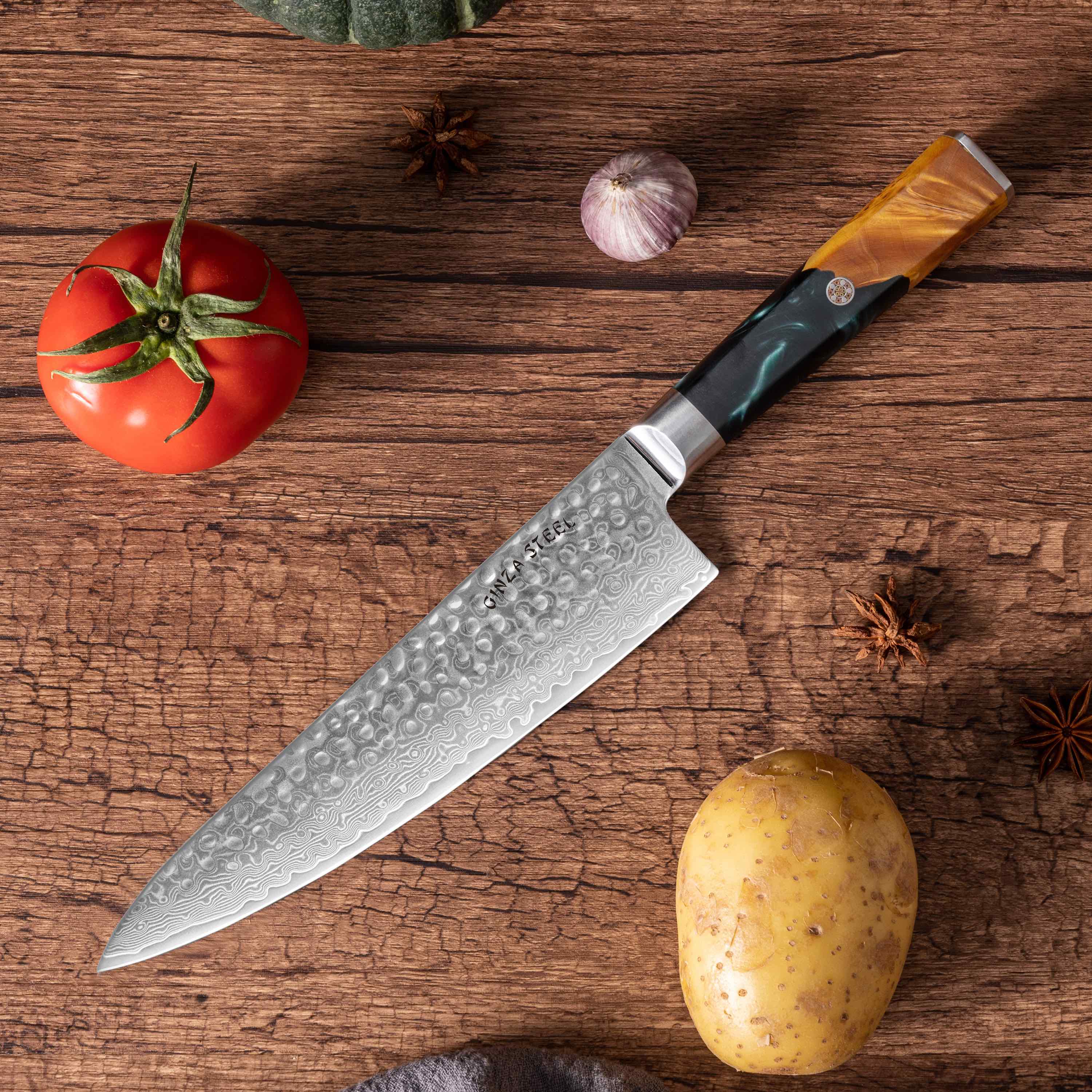 Kaze Katana |  Chef Knife 8" Damascus VG10 Steel 67 layer