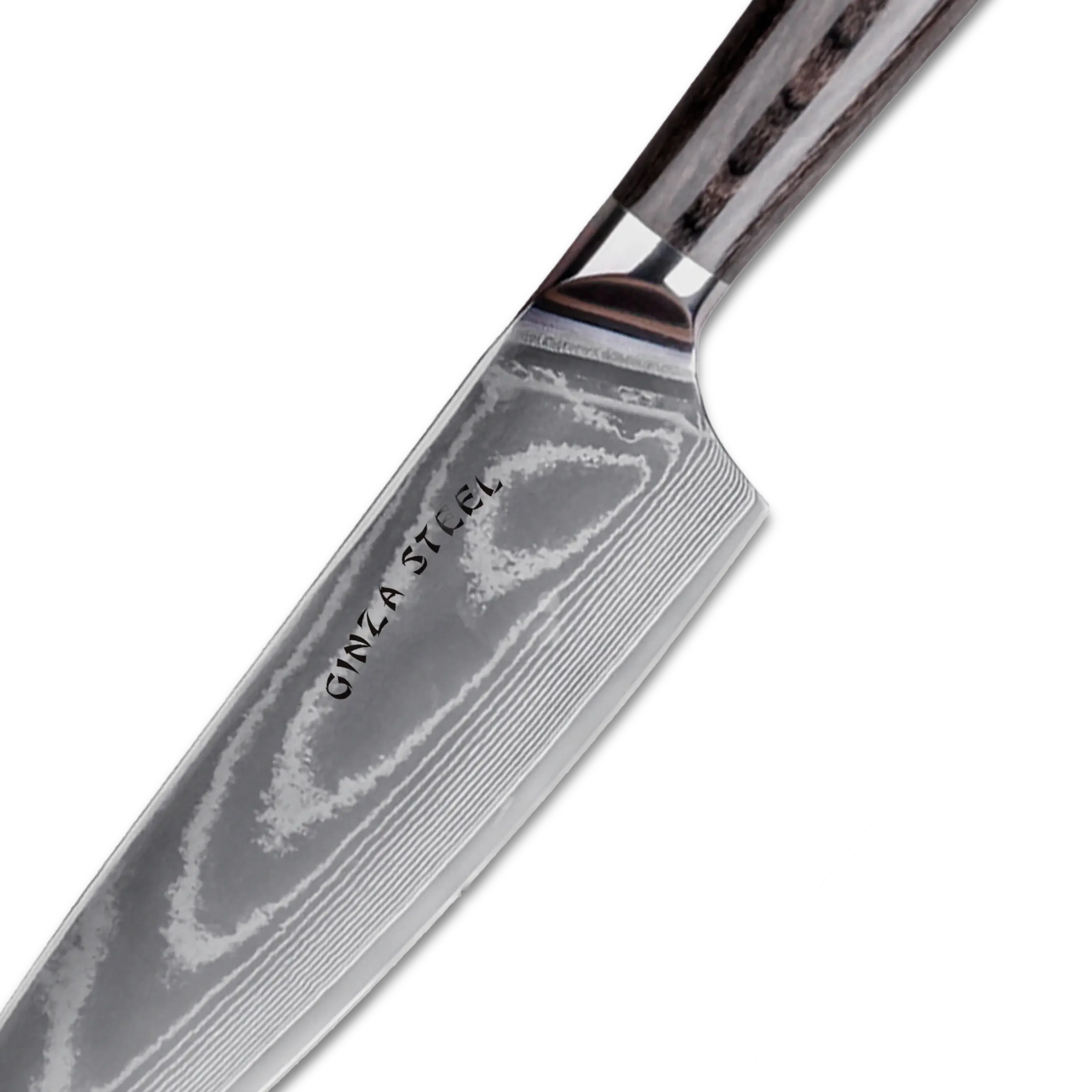 LUCIA 20 | Chef Knife 8Cr18Mov Steel Core / Pakka wood handle