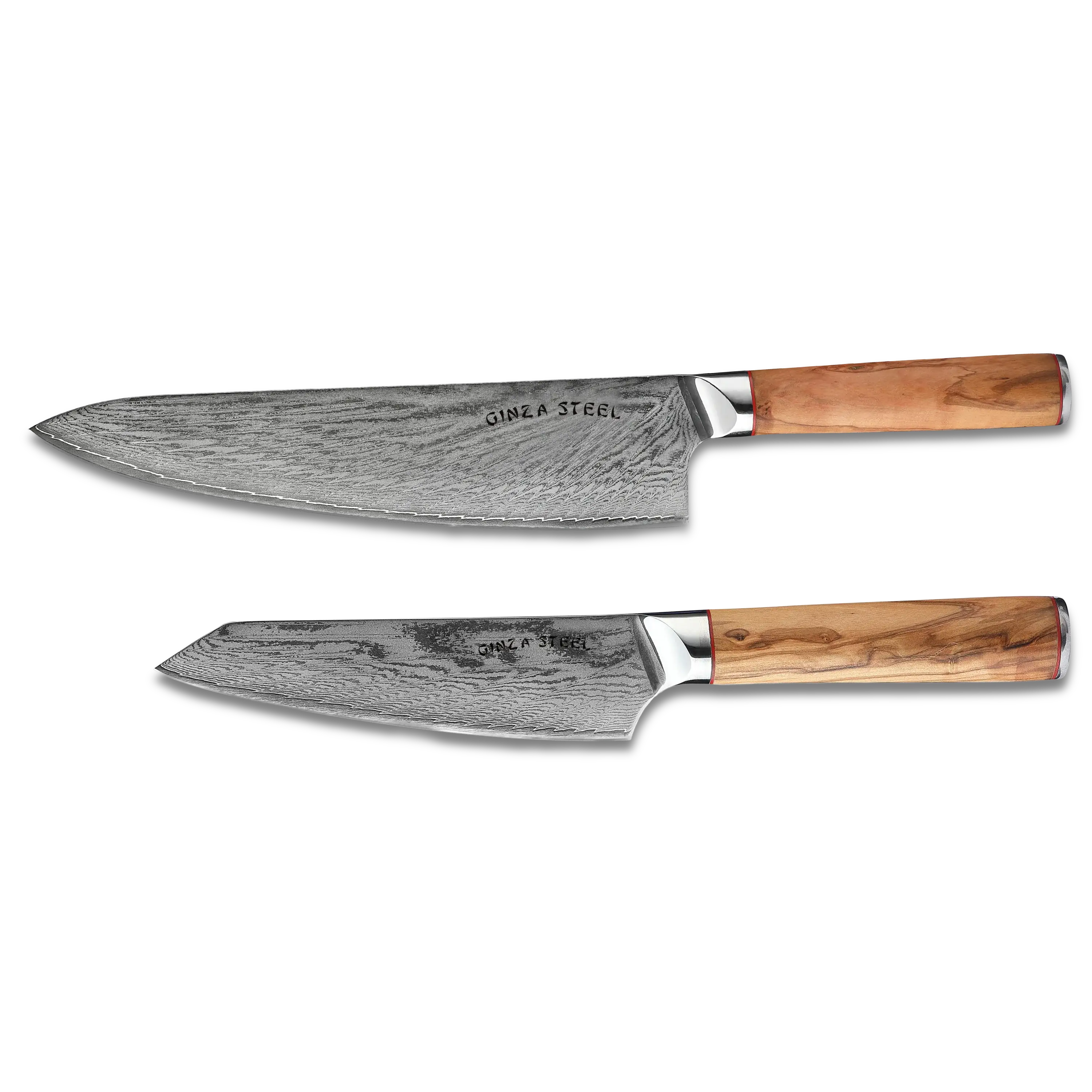 KC Series | MIA TWO - Essential Two Piece Chef Knife Set | AUS10 Damascus Steel