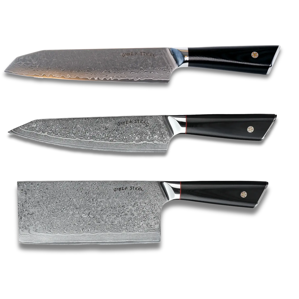 Ginza Steel KC Series Hagakure Three - VG10 Knife Set
