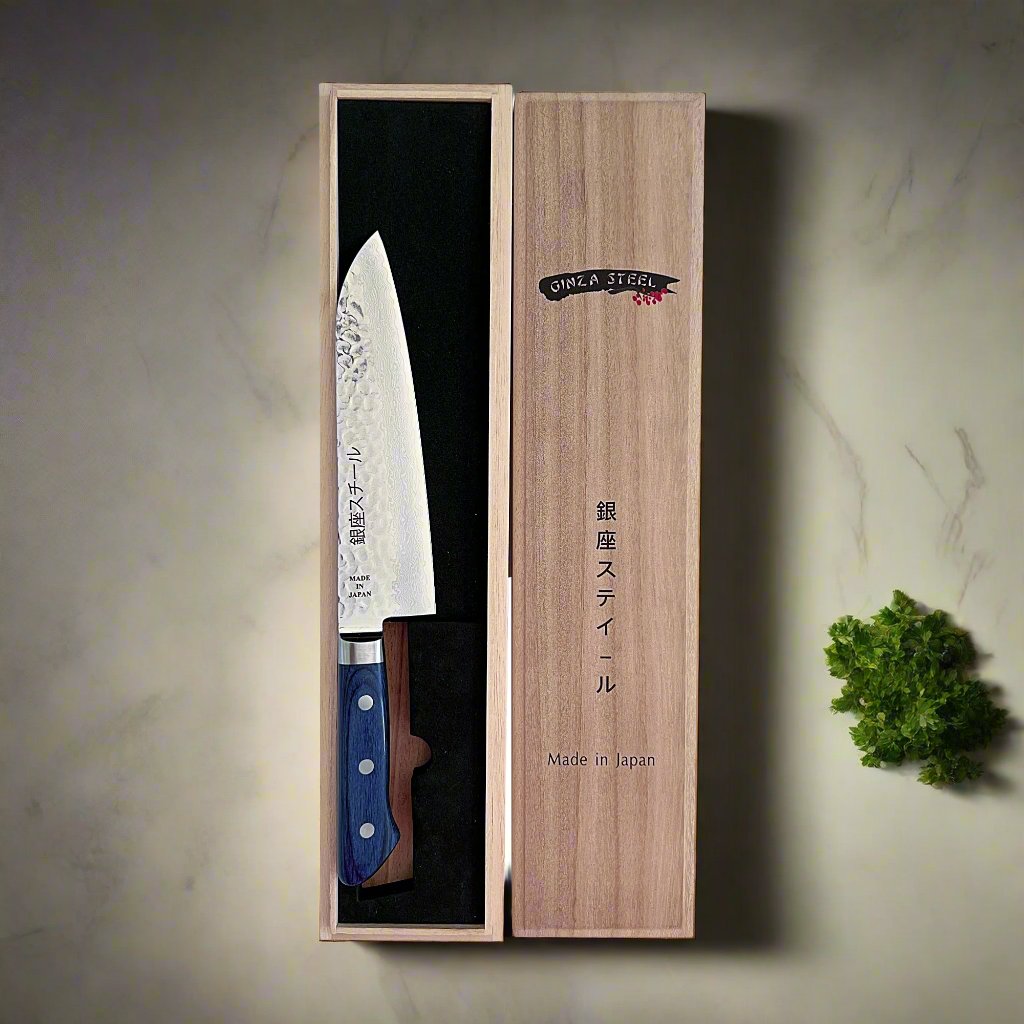 KASUMI 180- Damascus VG10 Santoku Knife 180mm-RB