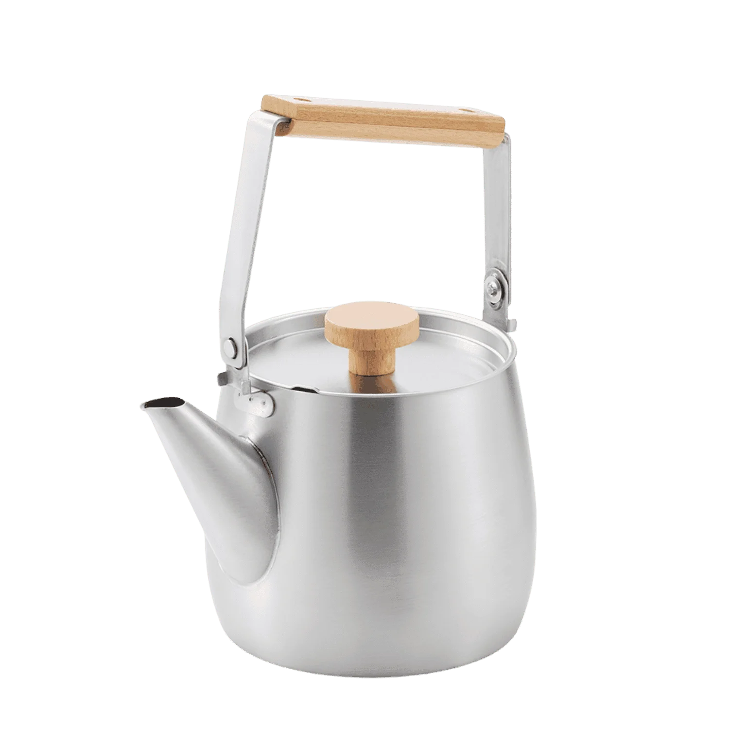 Yoshikawa Aikata Stainless Steel Kettle 1.8L – Natural Wood Handle | Japan