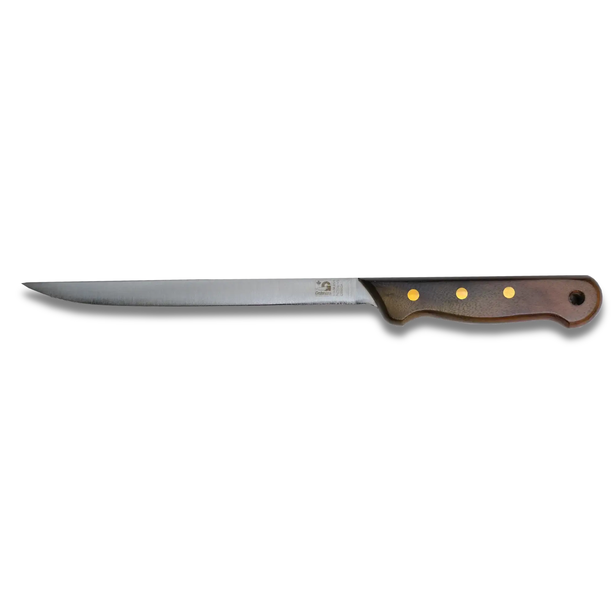 Couteau à filet de ligne régulière et étui en cuir Lame de 8 po - #RF800S